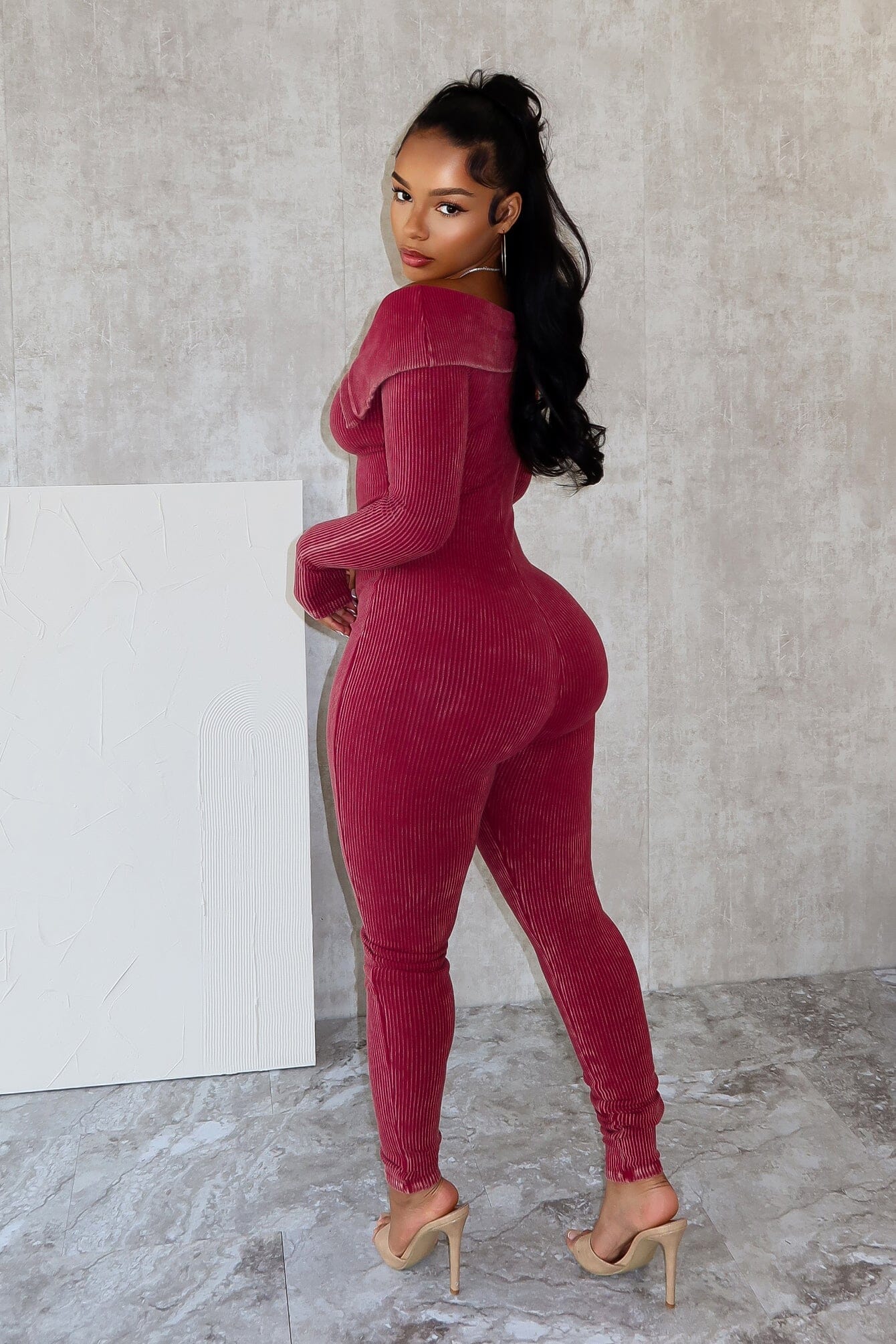 Aaron Mineral Washed Off Shoulder Jumpsuit - Image 4