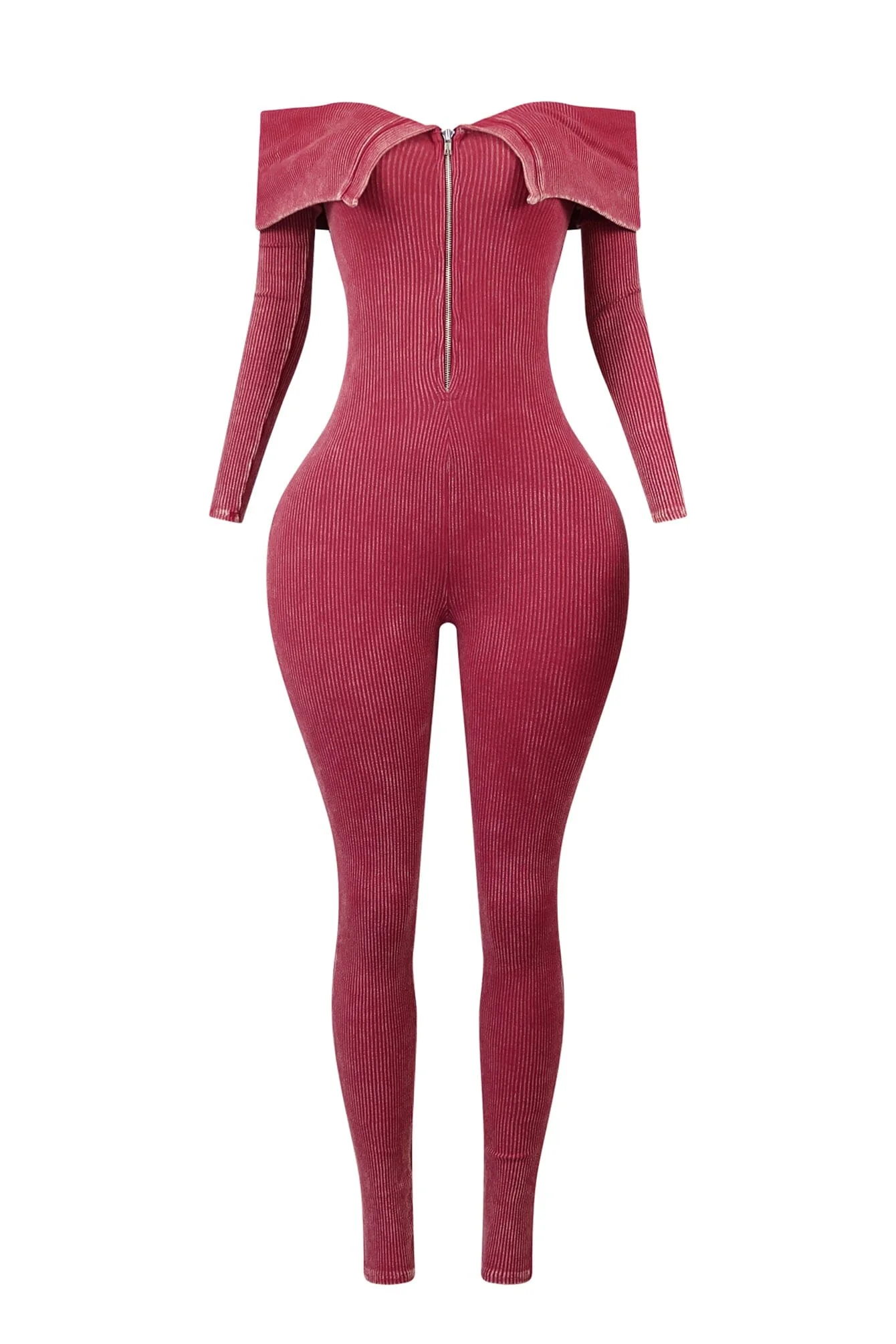 Aaron Mineral Washed Off Shoulder Jumpsuit - Image 6