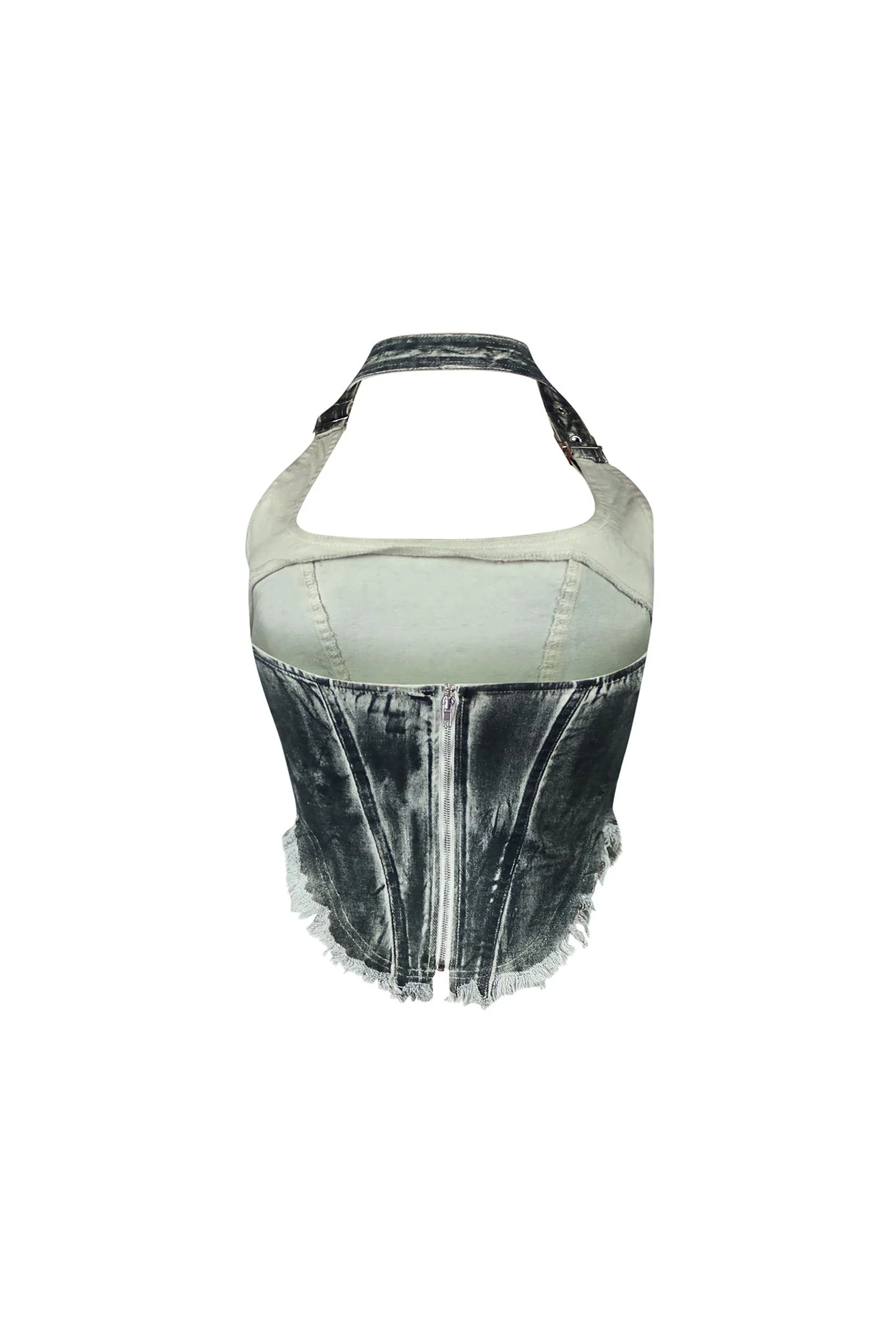 Addison Washed Halter Corset Top - Image 5