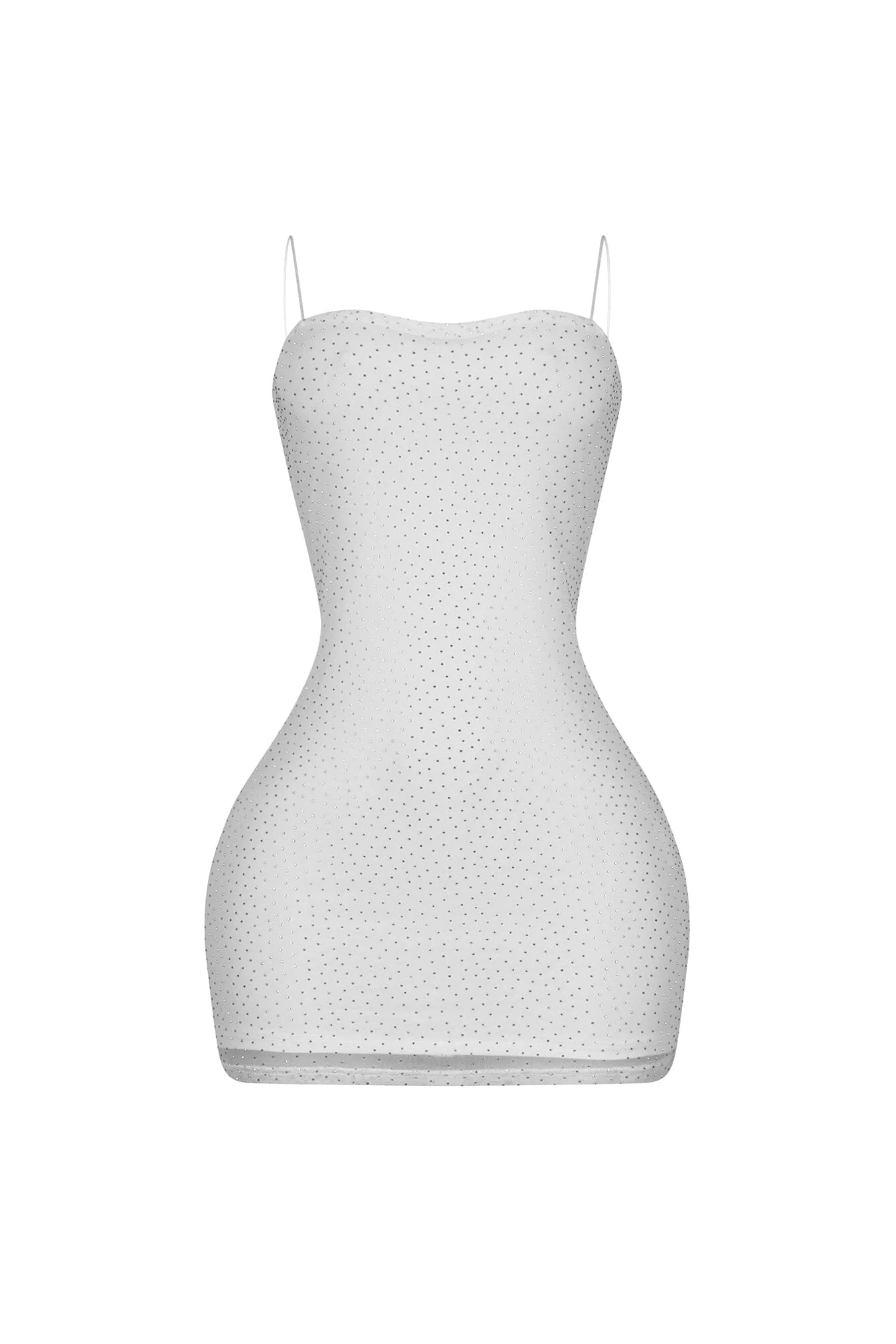 Adrian Mesh Tank Rhinestone Mini Dress - Image 8