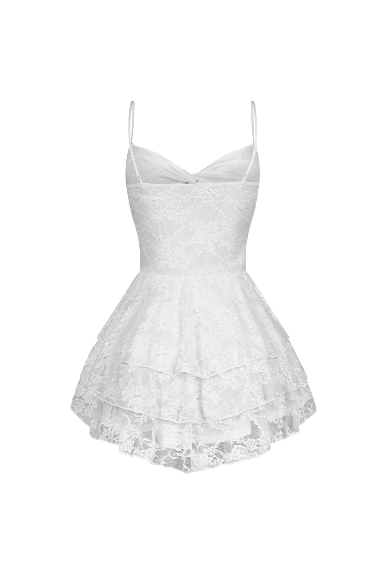 Akemi Floral Lace Ruffle Mini Dress - Image 10