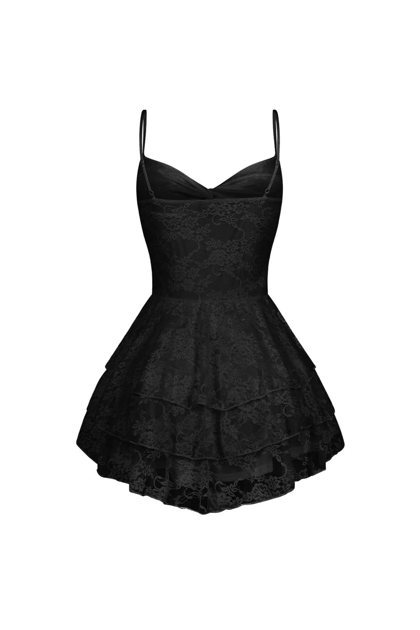 Akemi Floral Lace Ruffle Mini Dress - Image 9