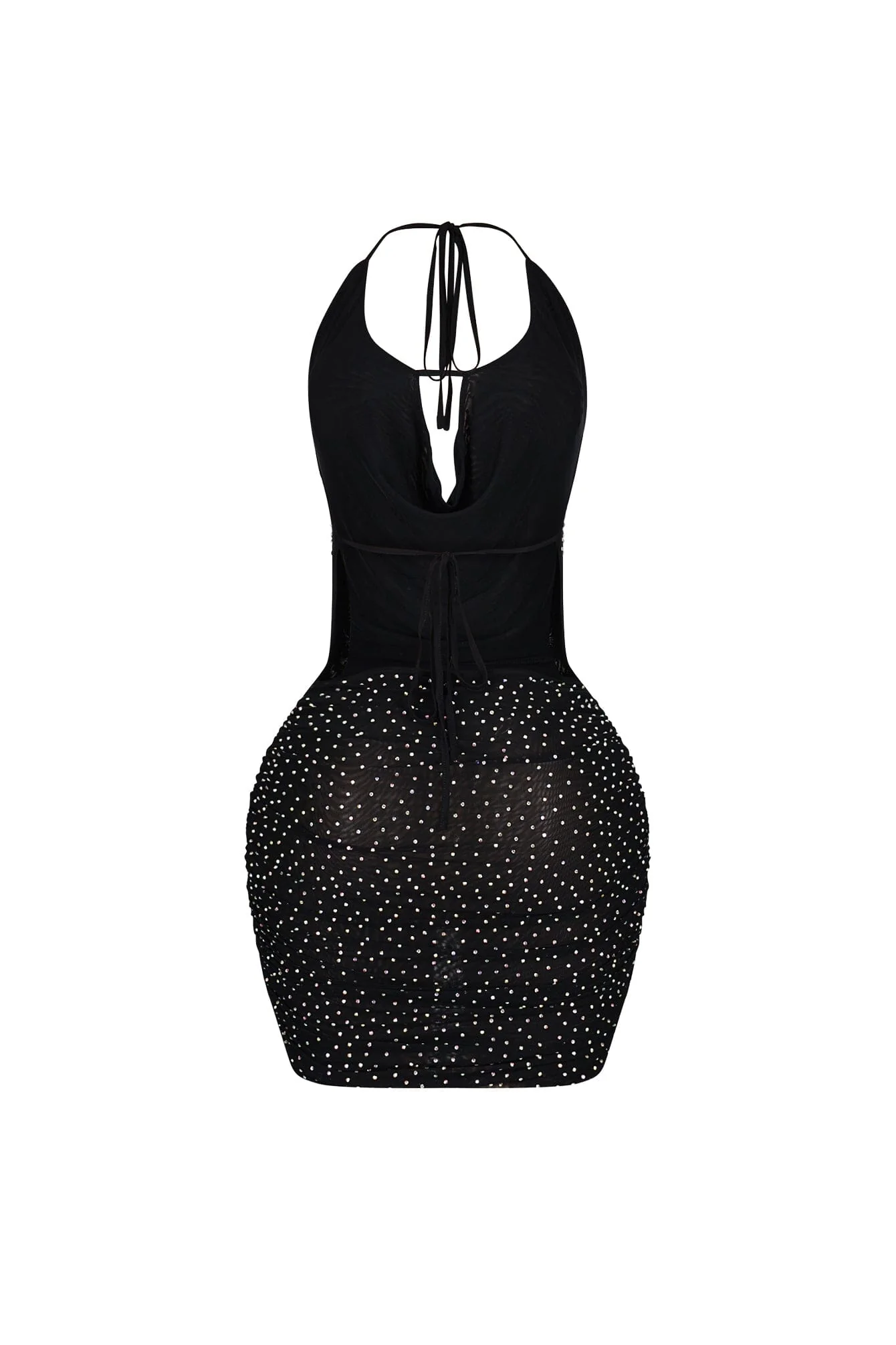 Alessia Rhinestone Mesh Mini Dress - Image 7