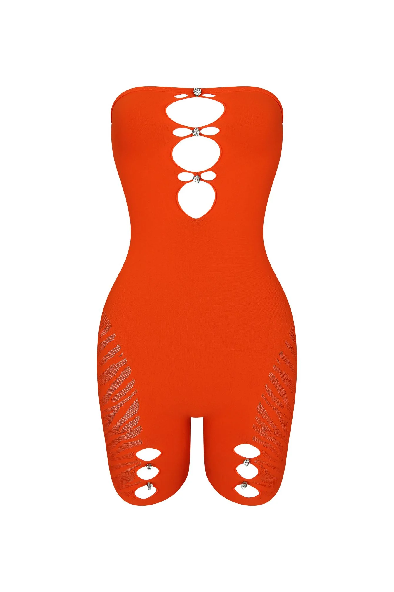 Celina Hallow Out Seamless Tube Romper - Image 6