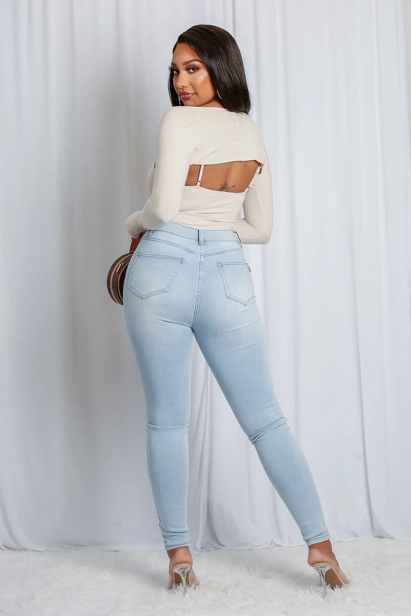 Alone Isn't Lonely High Rise Skinny Jeans - Image 3