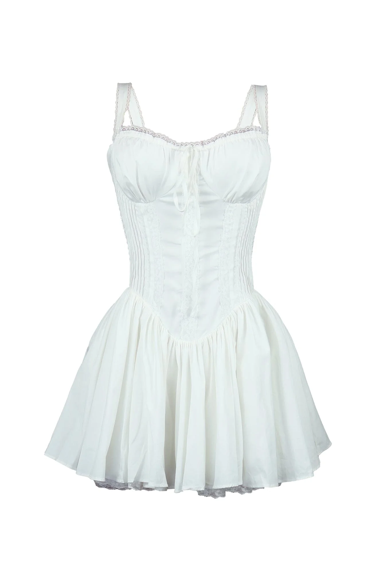 Always Around Corset Poplin Mini Dress - Image 7