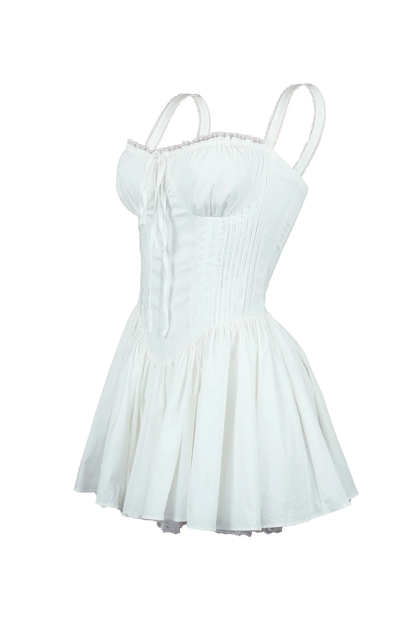 Always Around Corset Poplin Mini Dress - Image 8