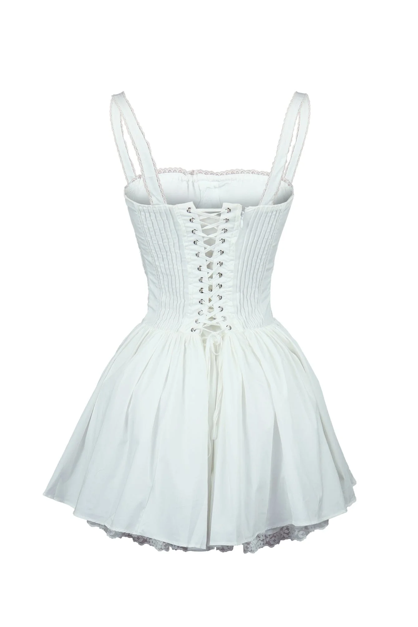 Always Around Corset Poplin Mini Dress - Image 9
