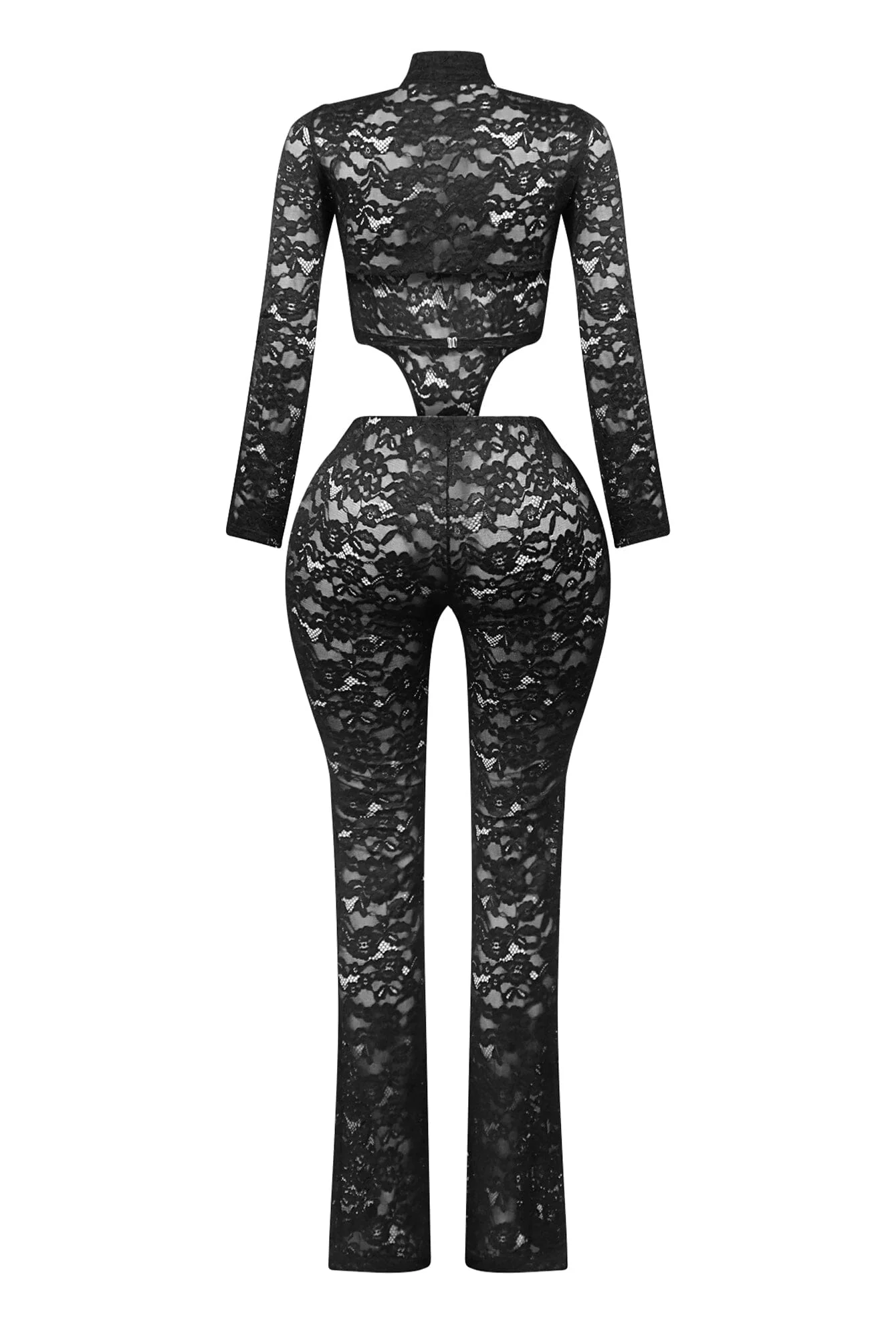 Alyson Lace Side Cut Out Jumpsuit - Image 4