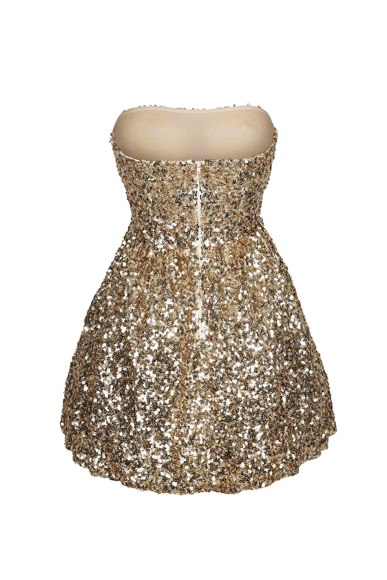 Amanda Sequin Bubble Tube Mini Dress - Image 5