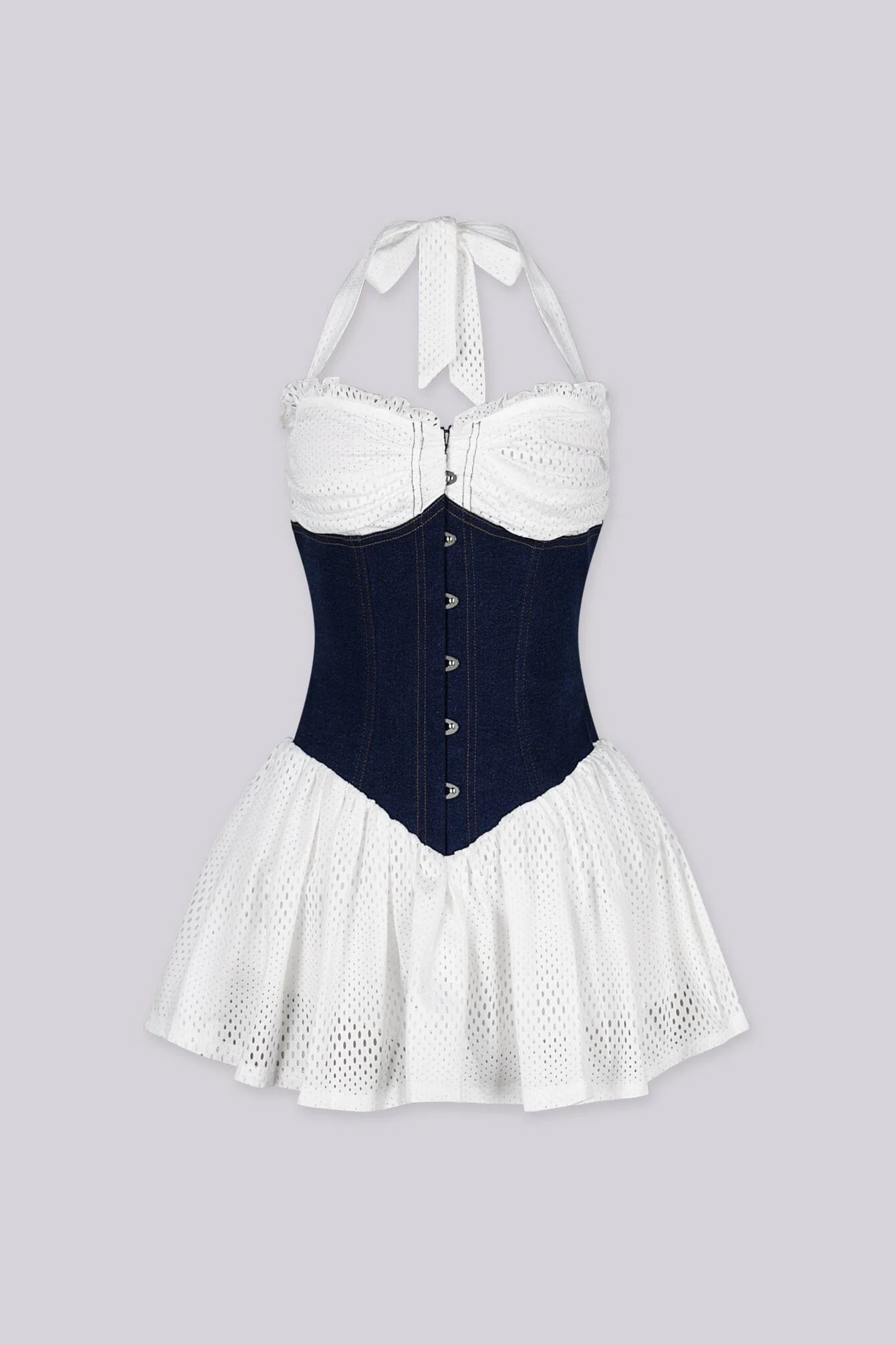 Amereta Corset Halter Mini Dress - Image 4
