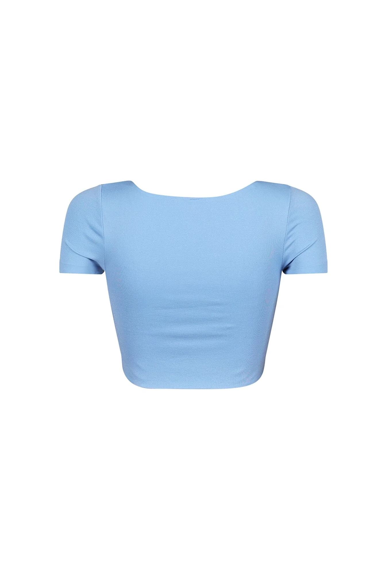 Amina Short Sleeve Double Layered Crop Top - Image 16