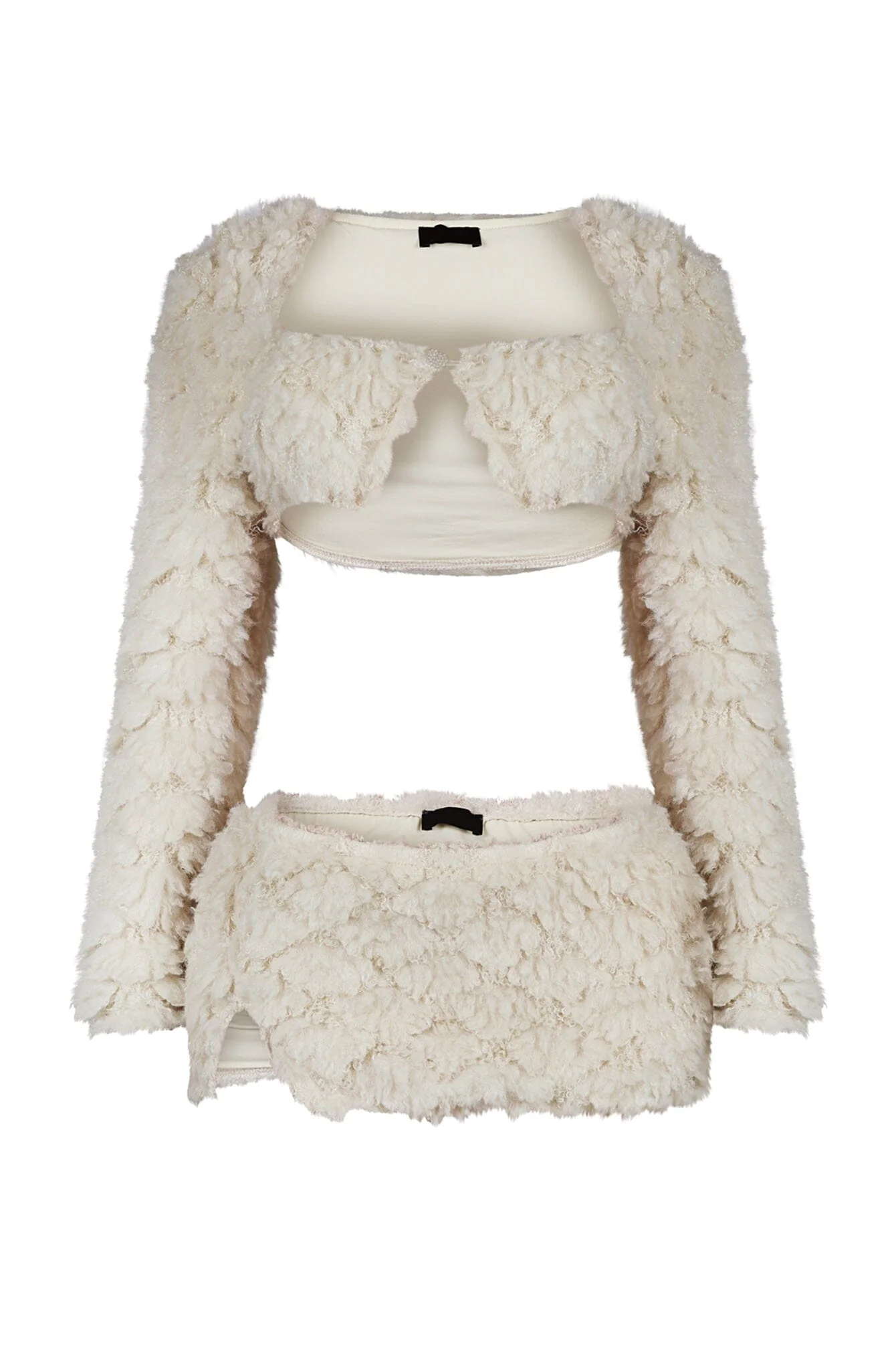 Anabella Faux Fur Cardigan & Skirt SET - Image 6