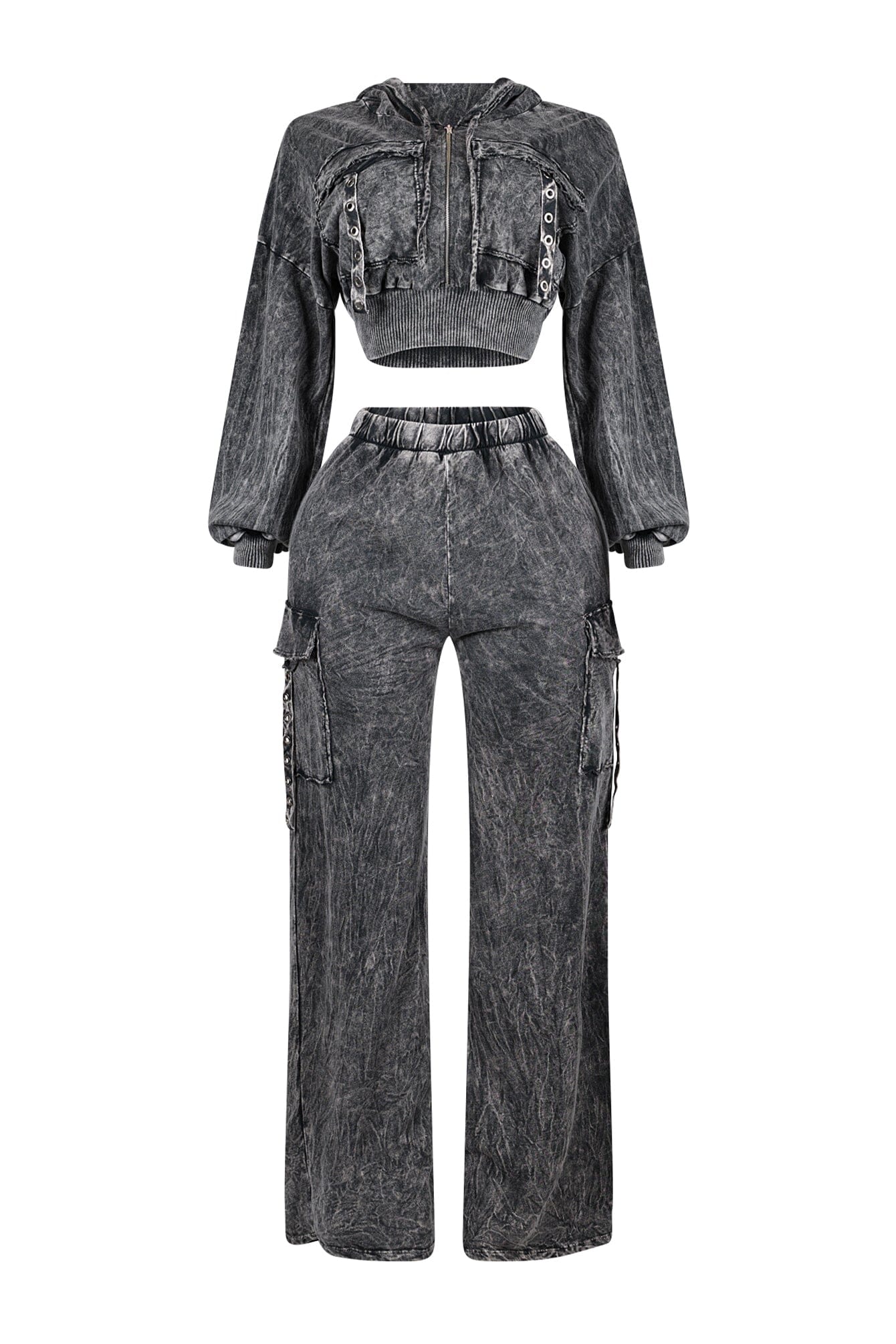 Aniston Mineral Washed Hoodie & Pants SET - Image 3