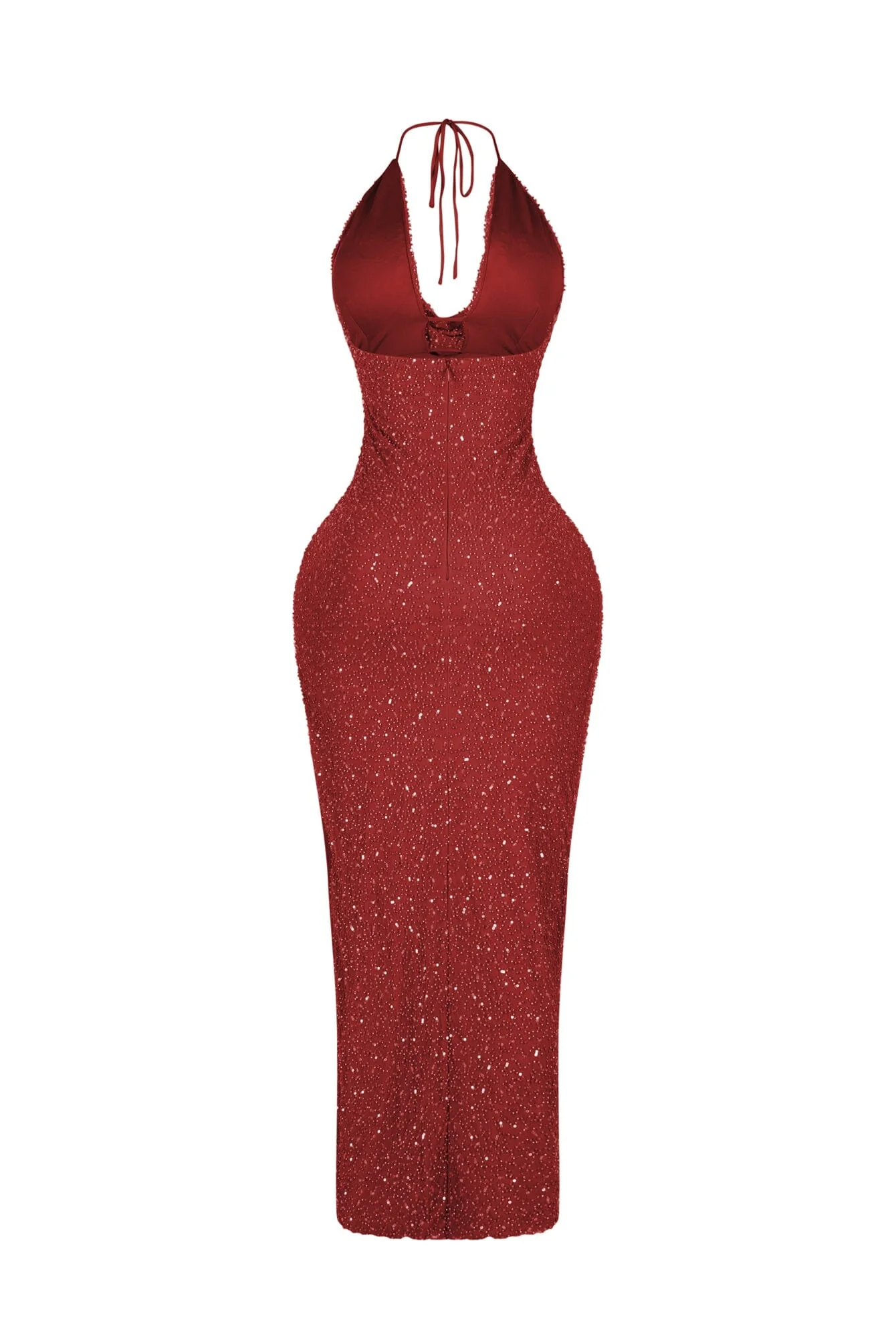 Aria Beaded Cowl Neck Maxi Dress - Image 15