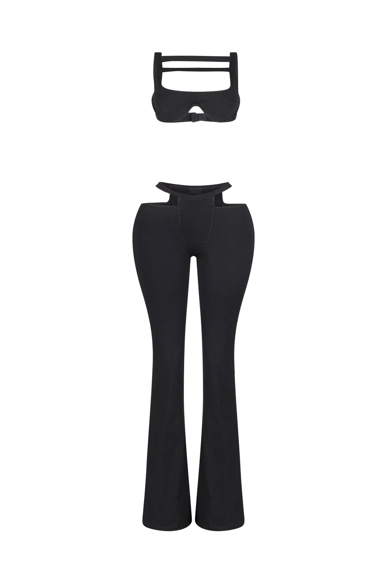 Armored Strappy Crop Top & Pants SET - Image 4