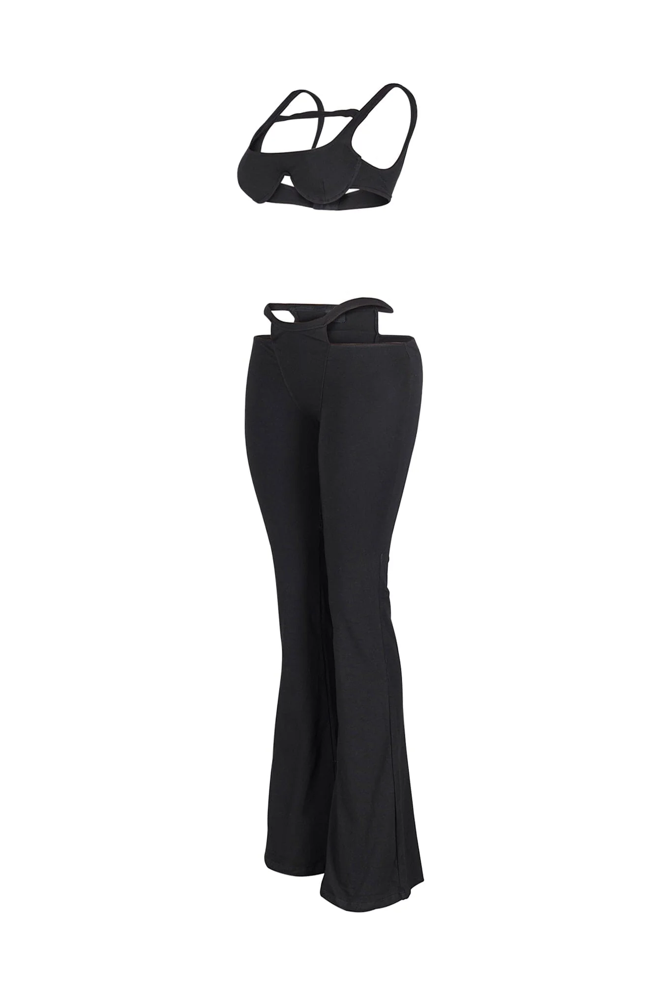Armored Strappy Crop Top & Pants SET - Image 5