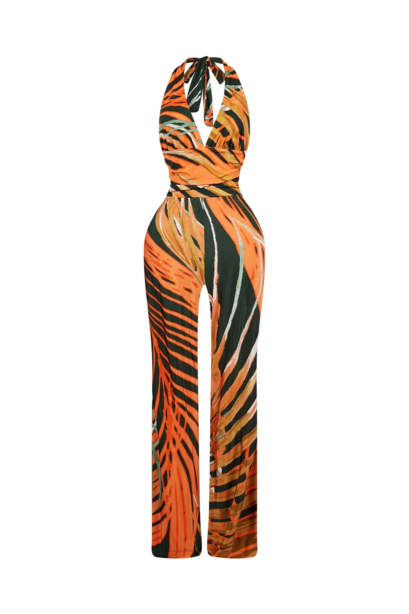 Artful Printed Halter Jumpsuit - Image 2