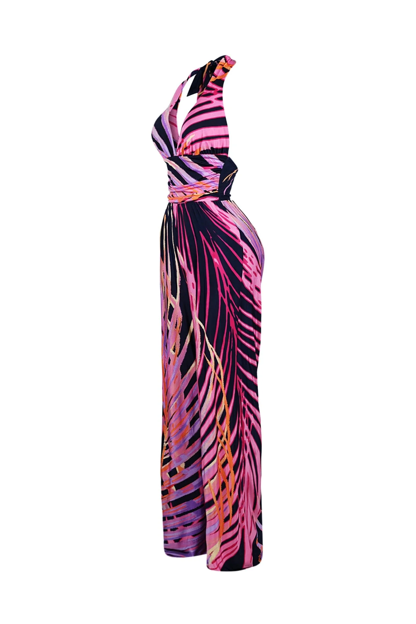 Artful Printed Halter Jumpsuit - Image 5