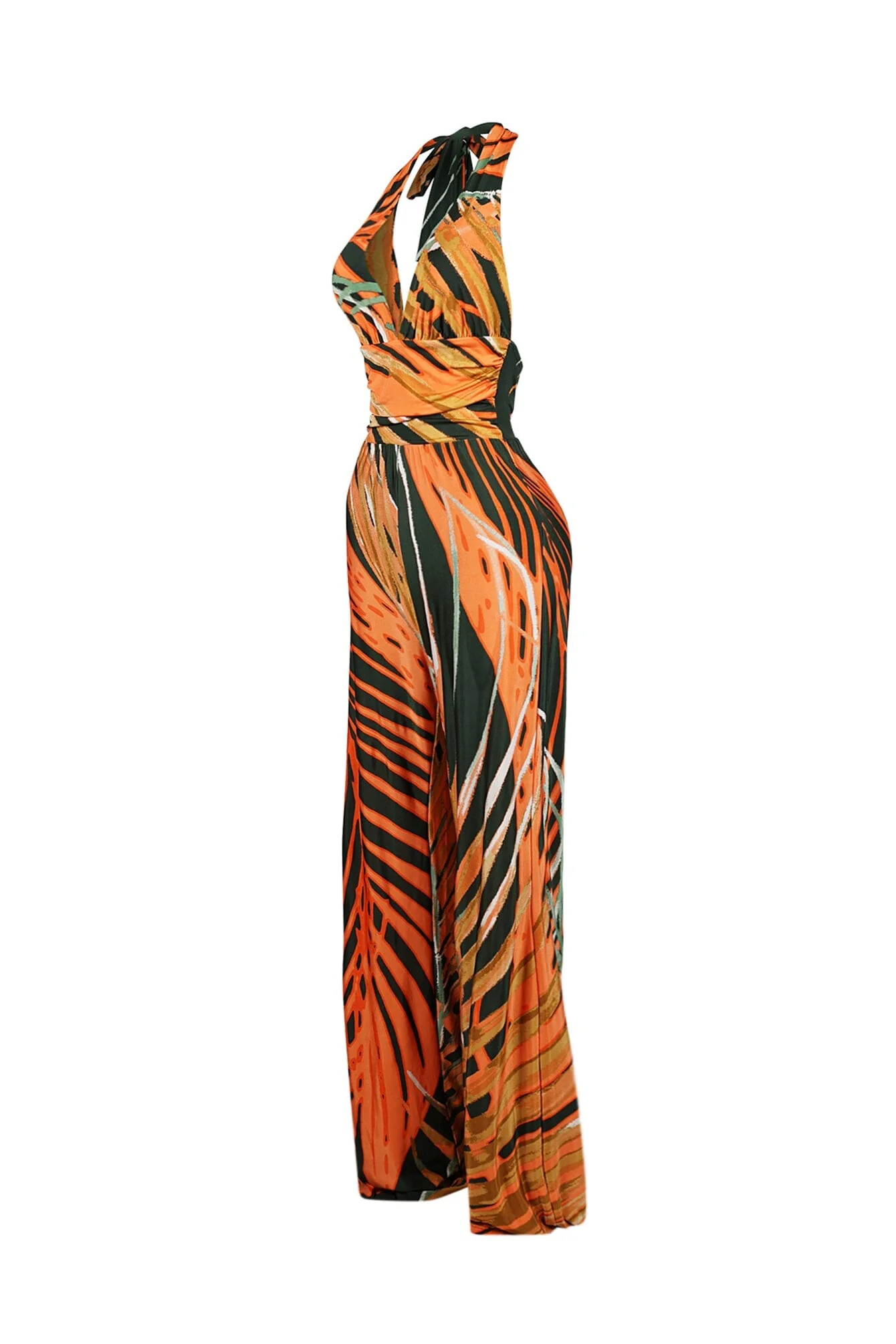 Artful Printed Halter Jumpsuit - Image 6