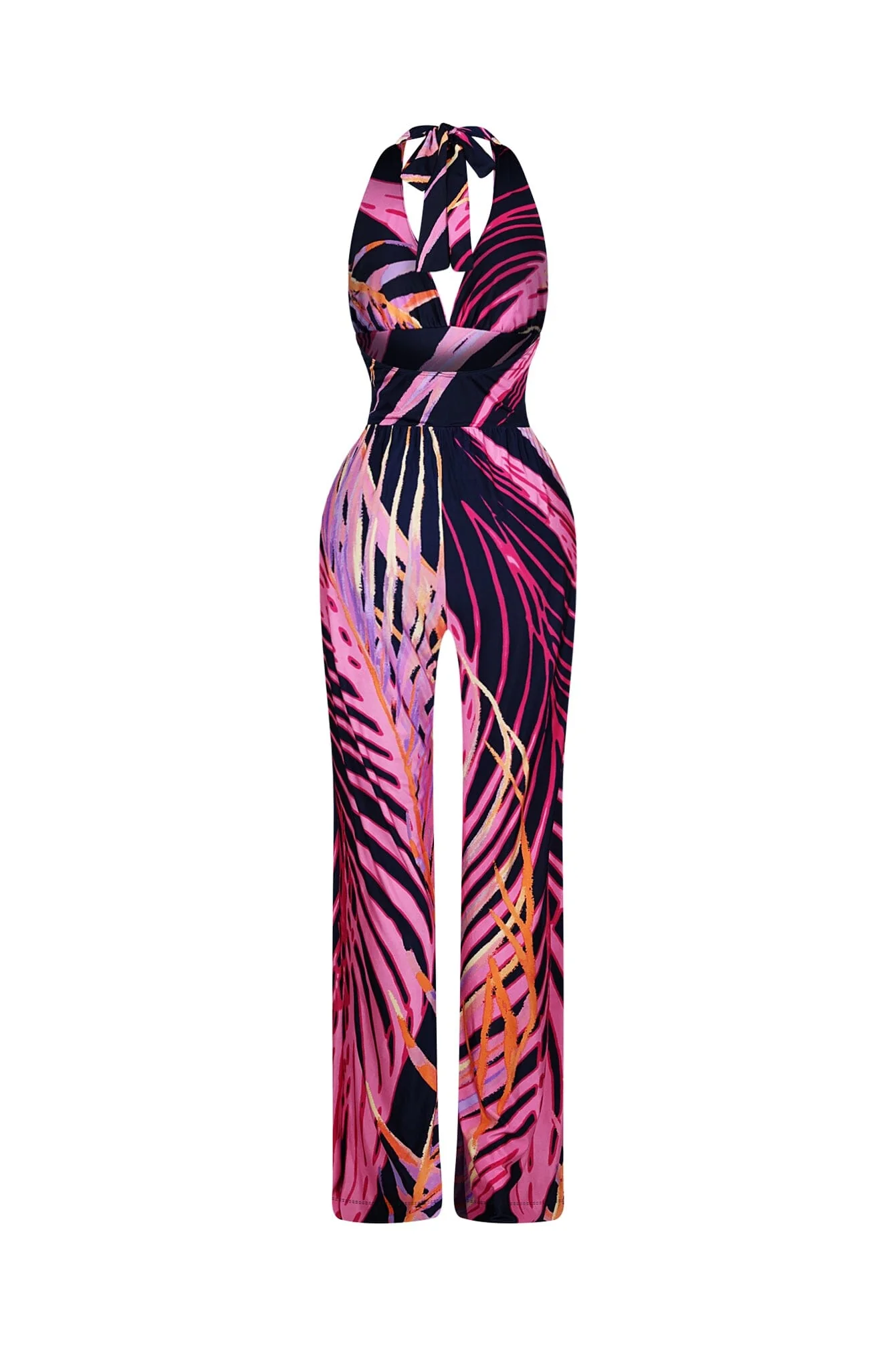 Artful Printed Halter Jumpsuit - Image 7