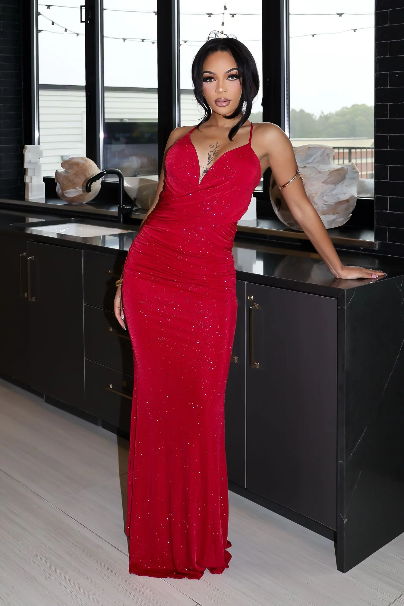 As You Shine Glittering Bustier Dress - Image 5