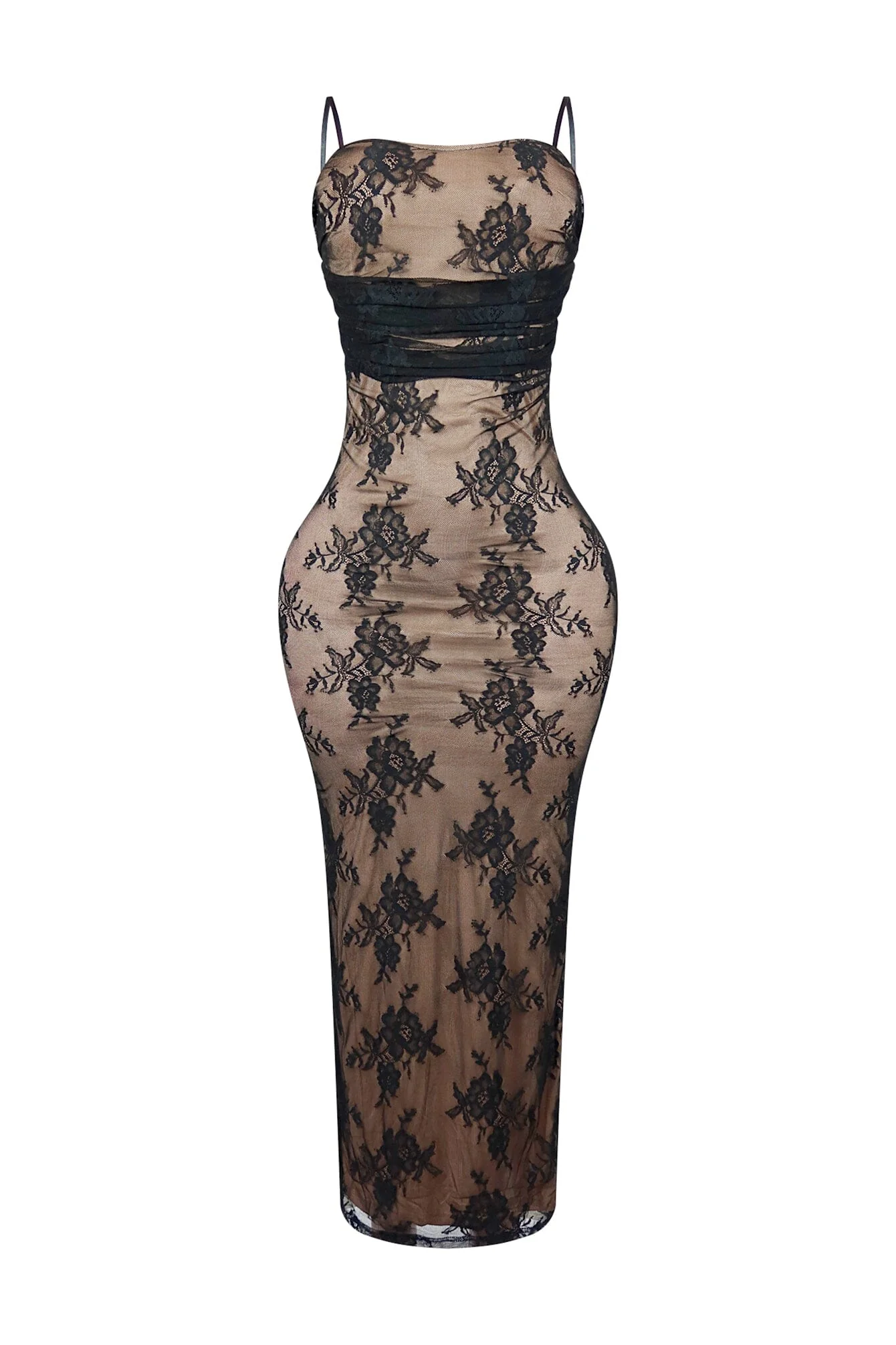 Aster Lace Ruched Dress - Image 3