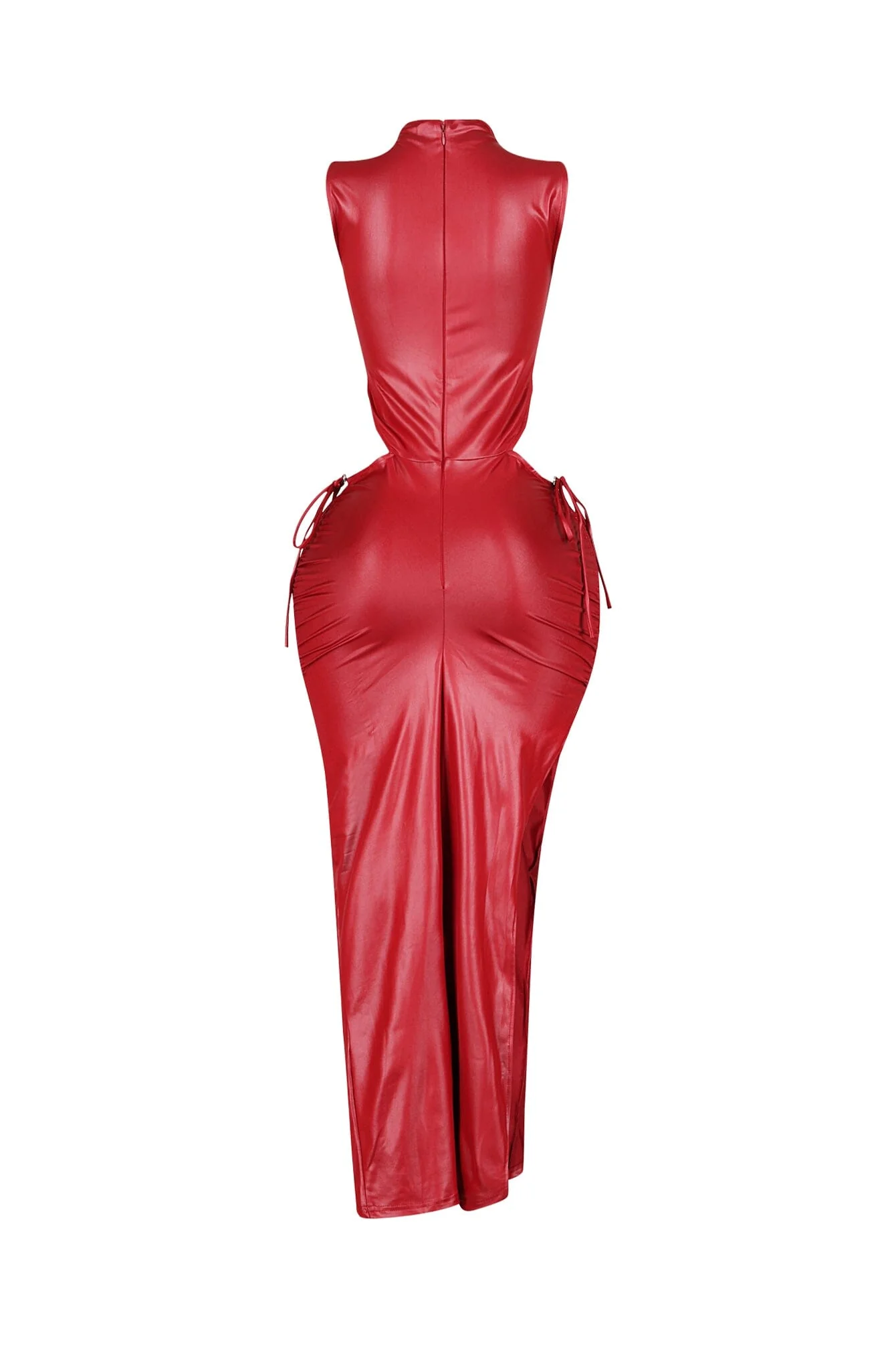 Astoria Faux Leather Maxi Dress - Image 10