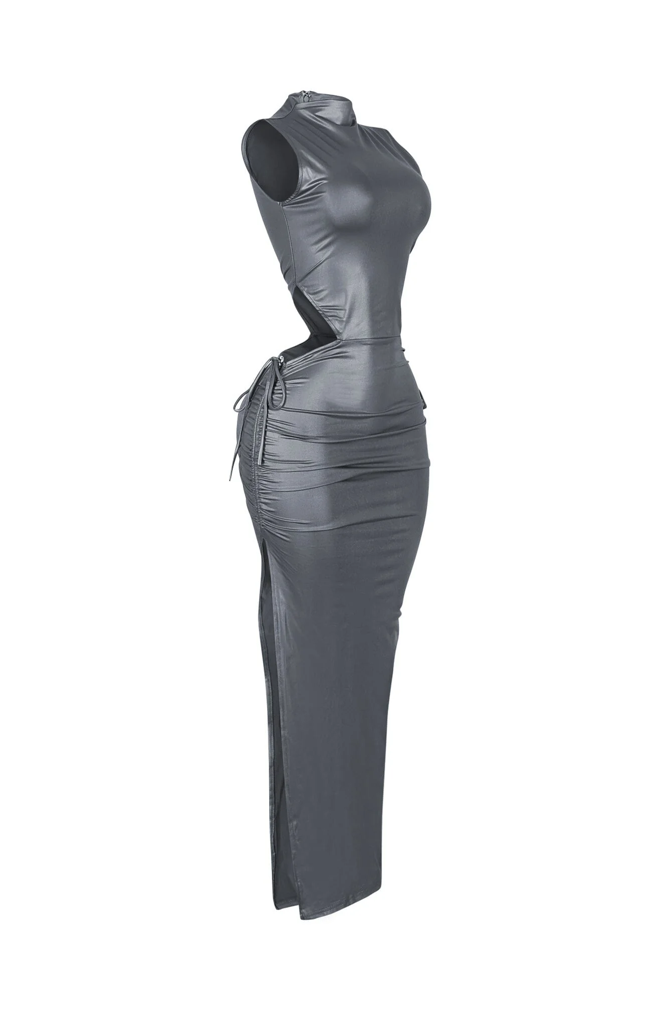 Astoria Faux Leather Maxi Dress - Image 7