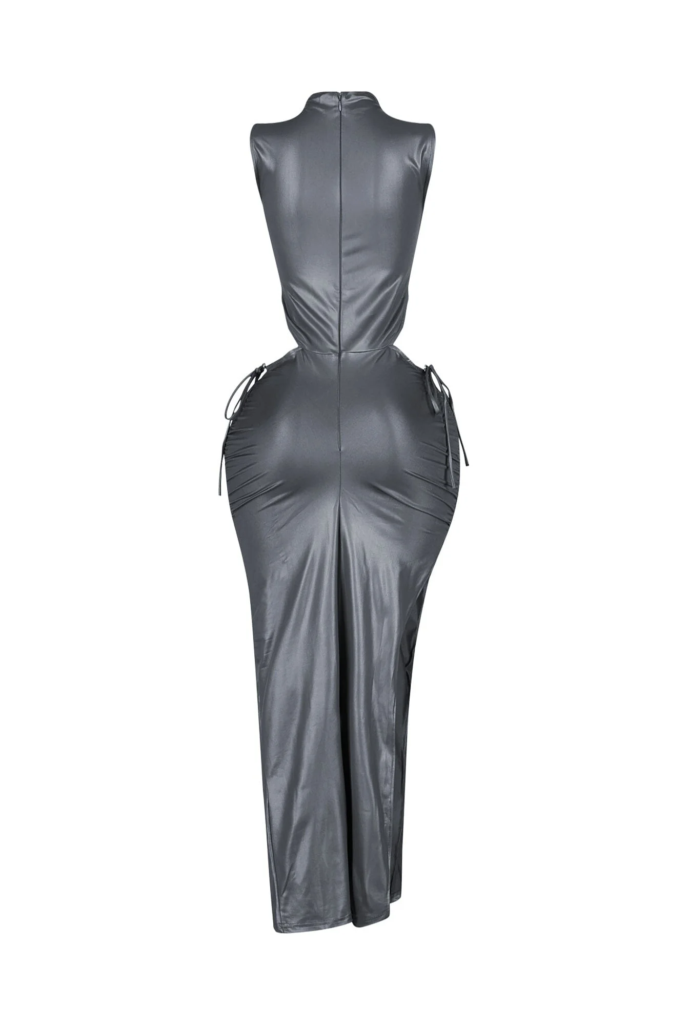 Astoria Faux Leather Maxi Dress - Image 9