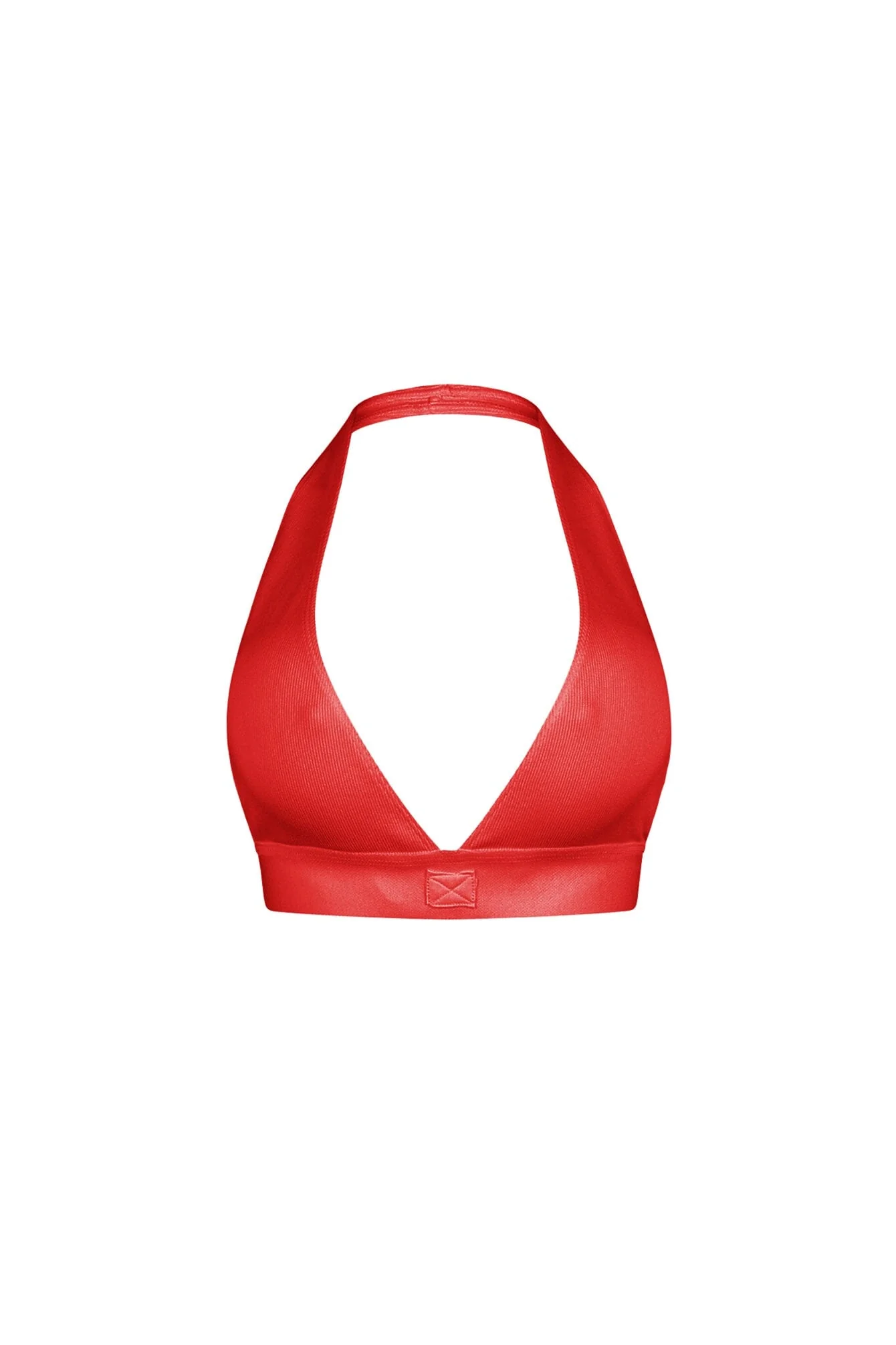 Astra Ribbed Deep V Neck Halter Top - Image 8