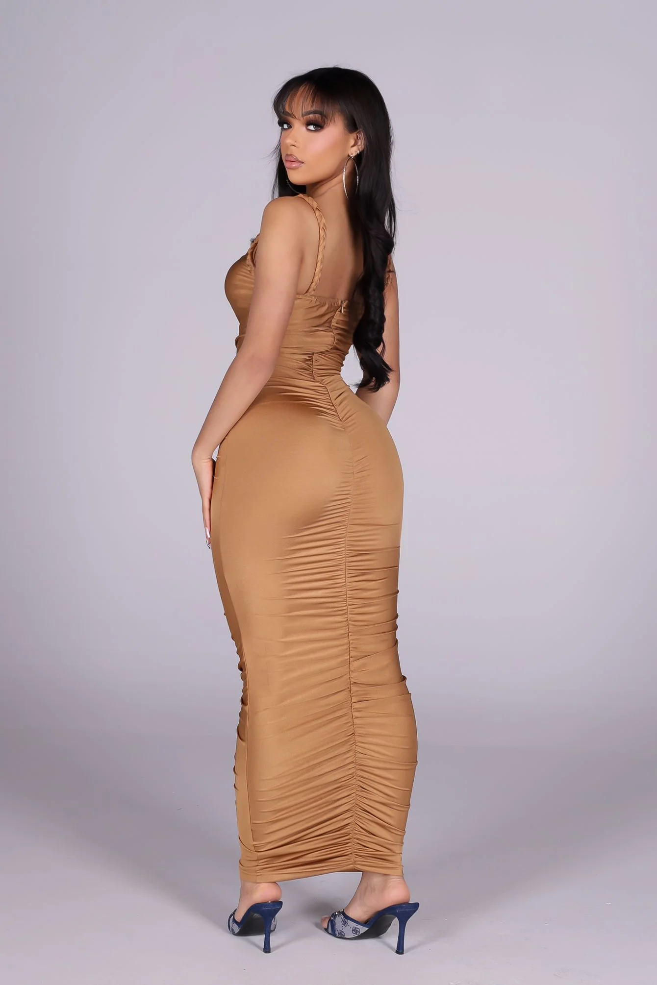 Aurora Gold Chain Midi Dress - Image 4