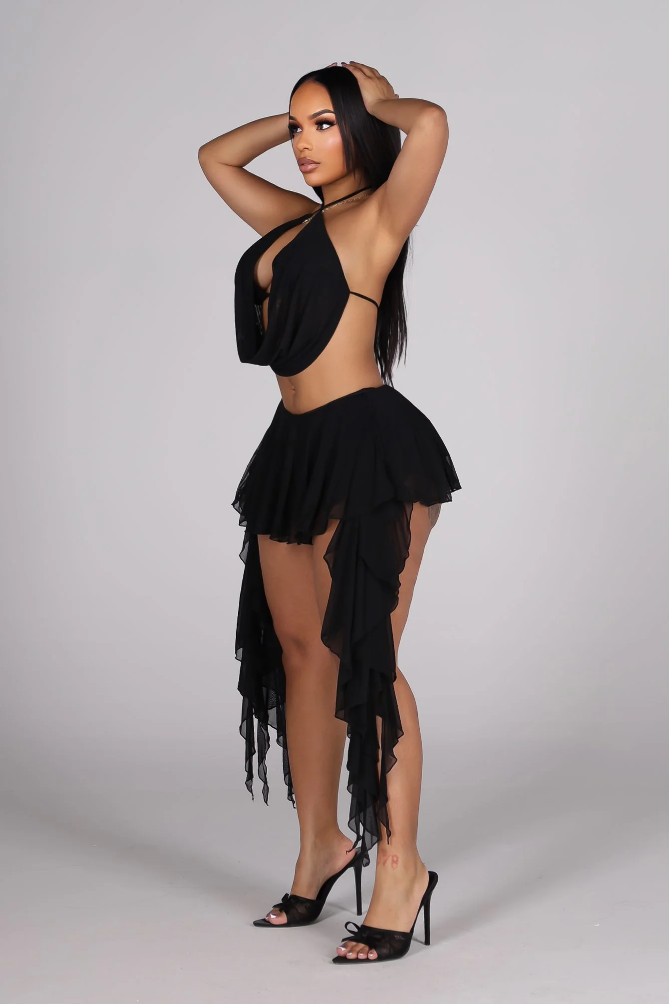 Azula Sheer Top & Skirt SET - Image 5