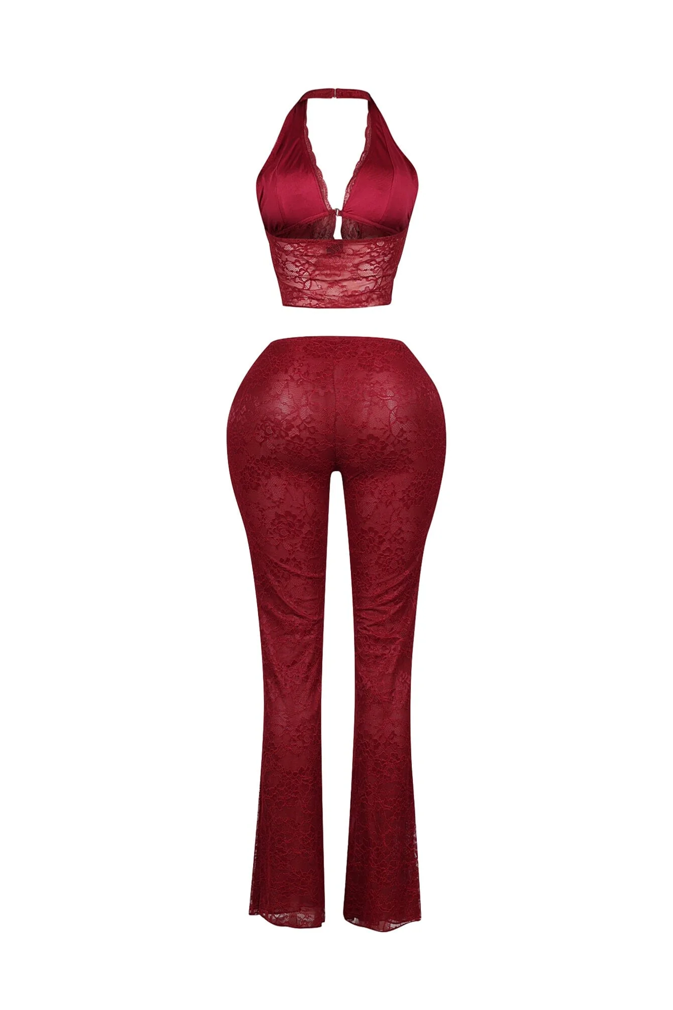 Backstage Lace Halter Top & Pants SET - Image 11
