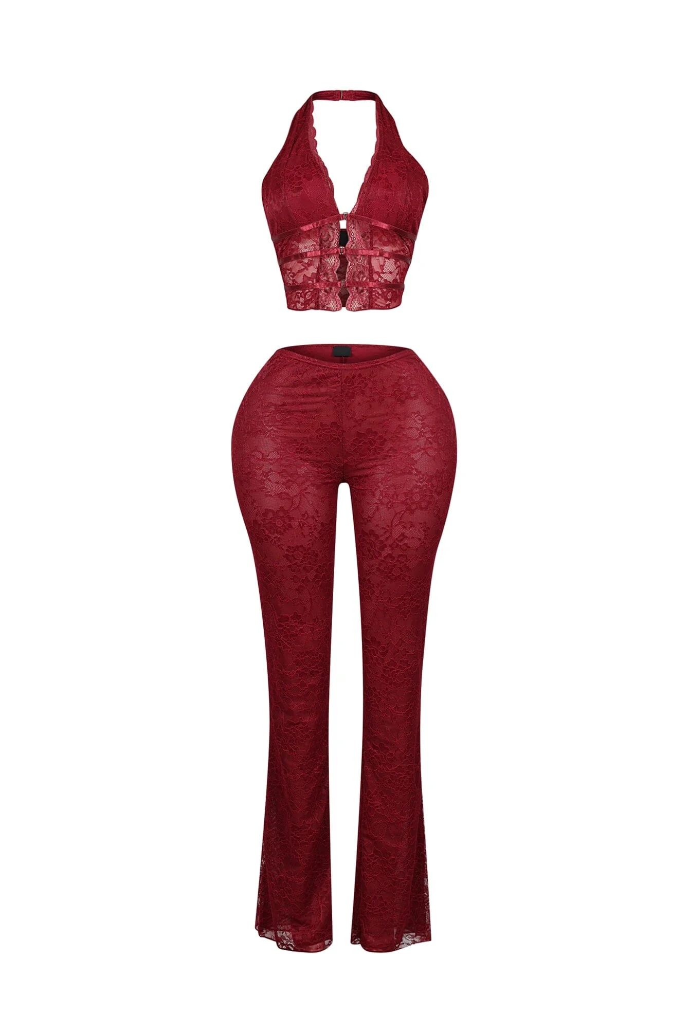 Backstage Lace Halter Top & Pants SET - Image 7
