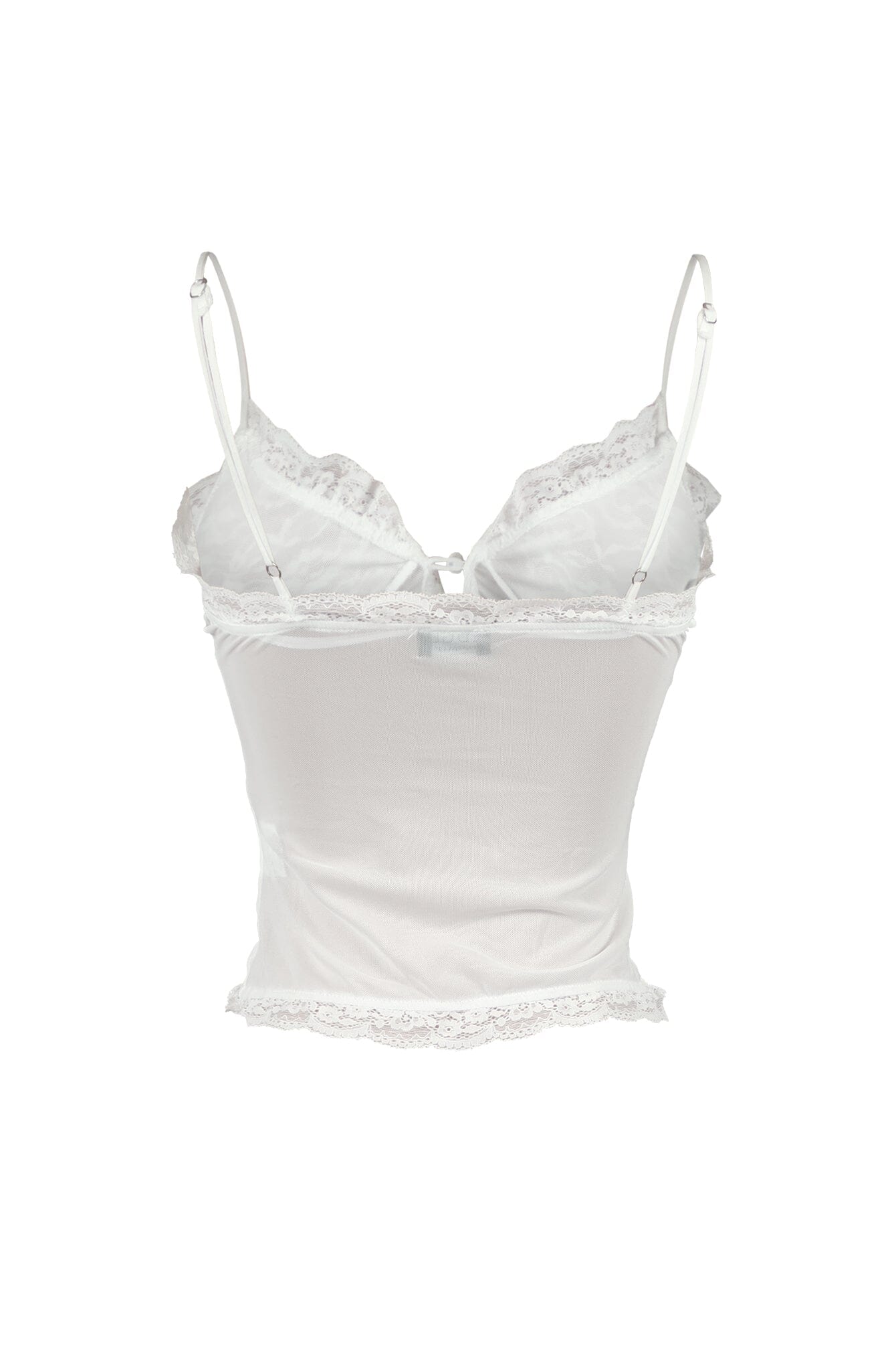 Balia Mesh Lace Contrast Cami Top - Image 10