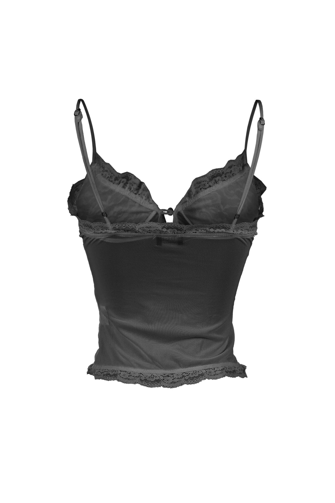 Balia Mesh Lace Contrast Cami Top - Image 9