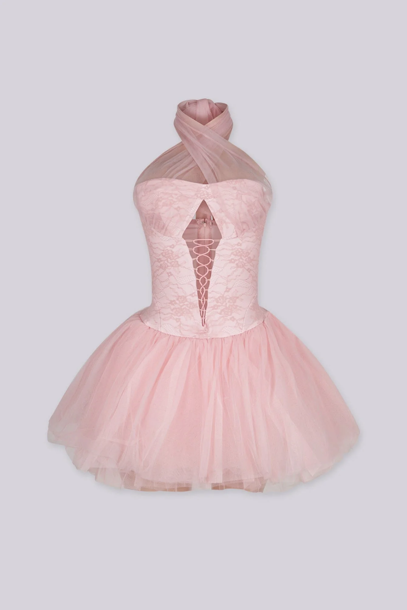 Ballerina Lace Corset Tulle Mini Dress - Image 4