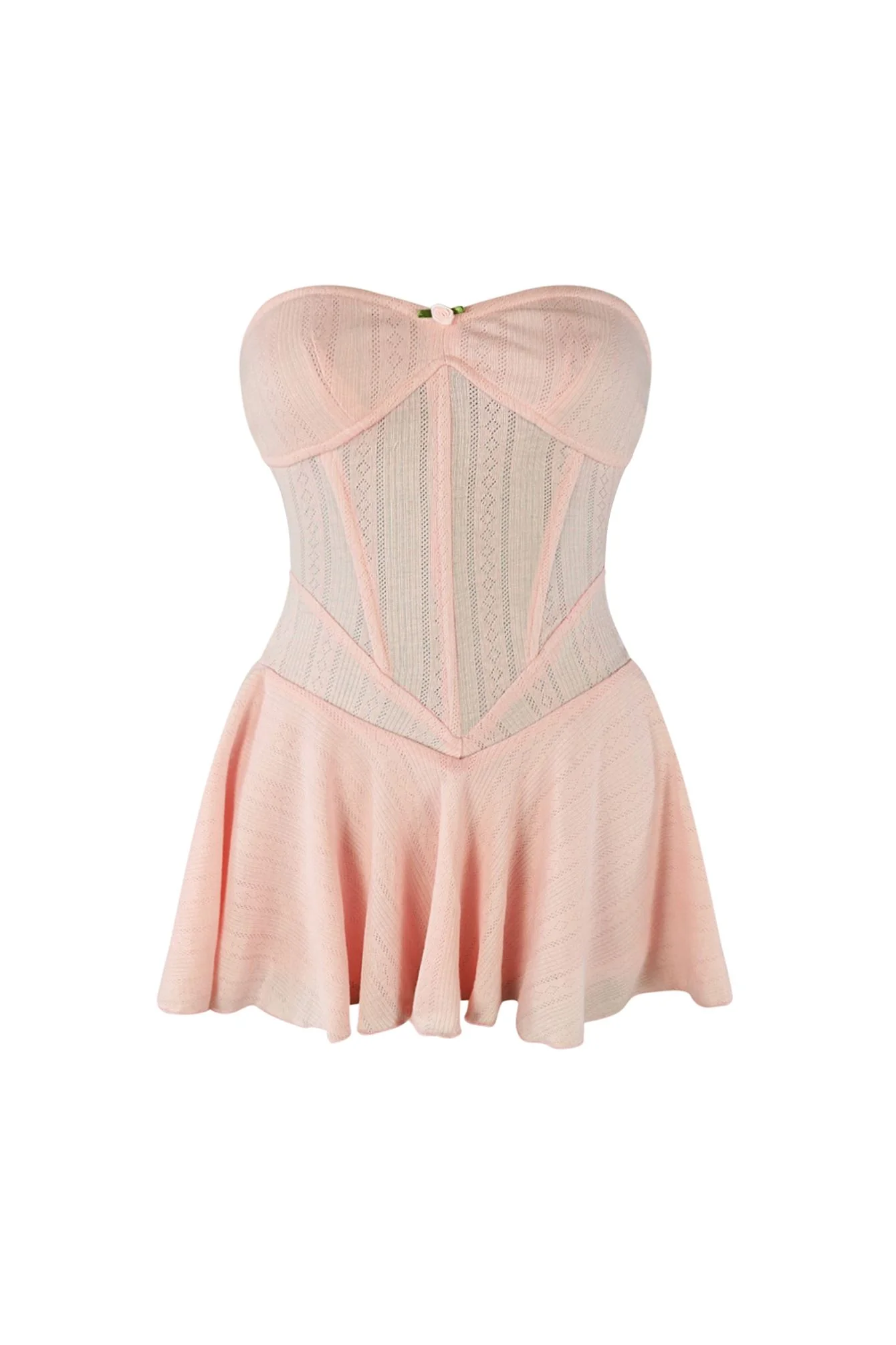 Balletcore Flare Tube Corset Mini Dress - Image 8