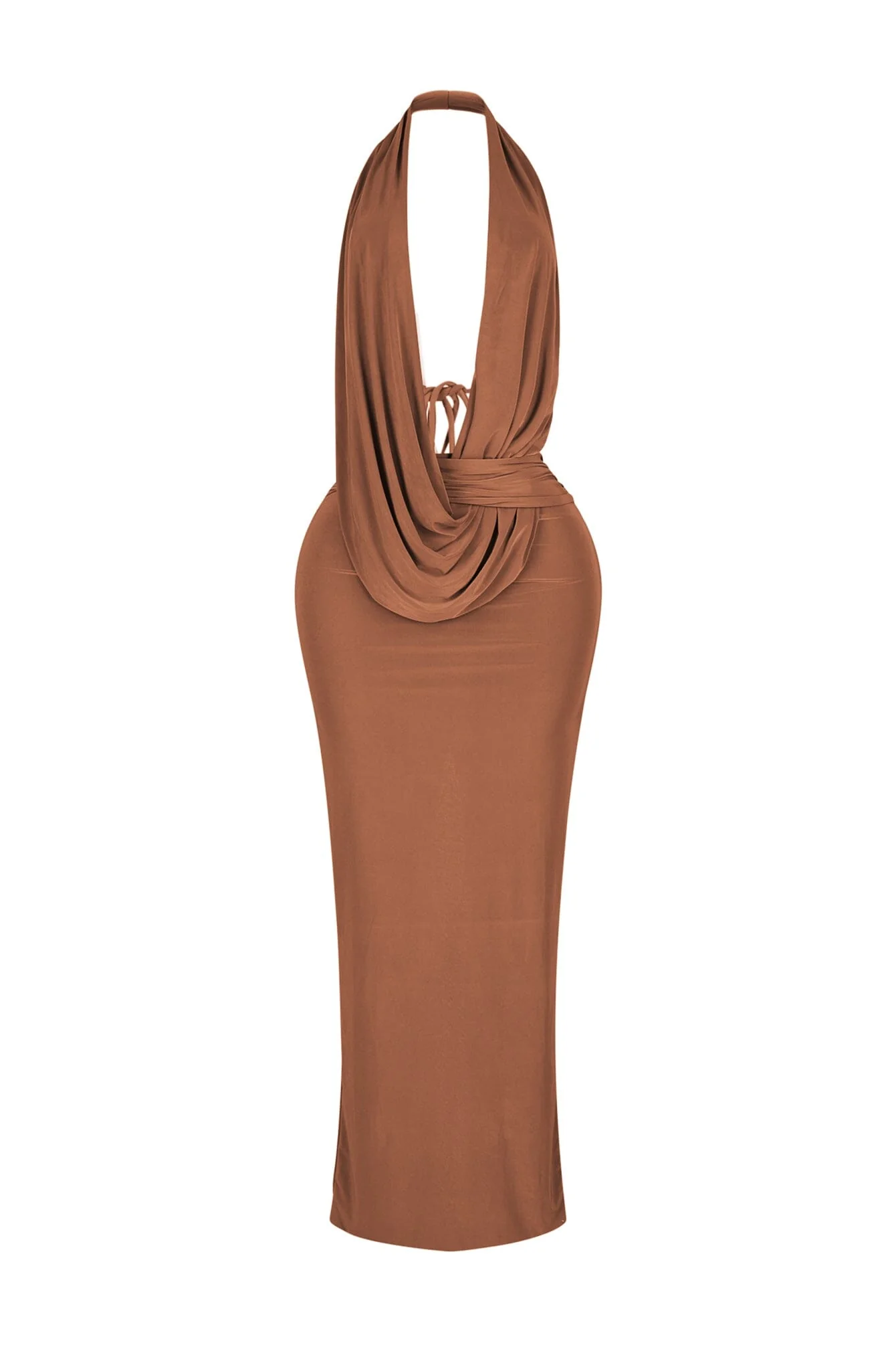 Ballroom Deep Cowl Maxi Dress - Image 6