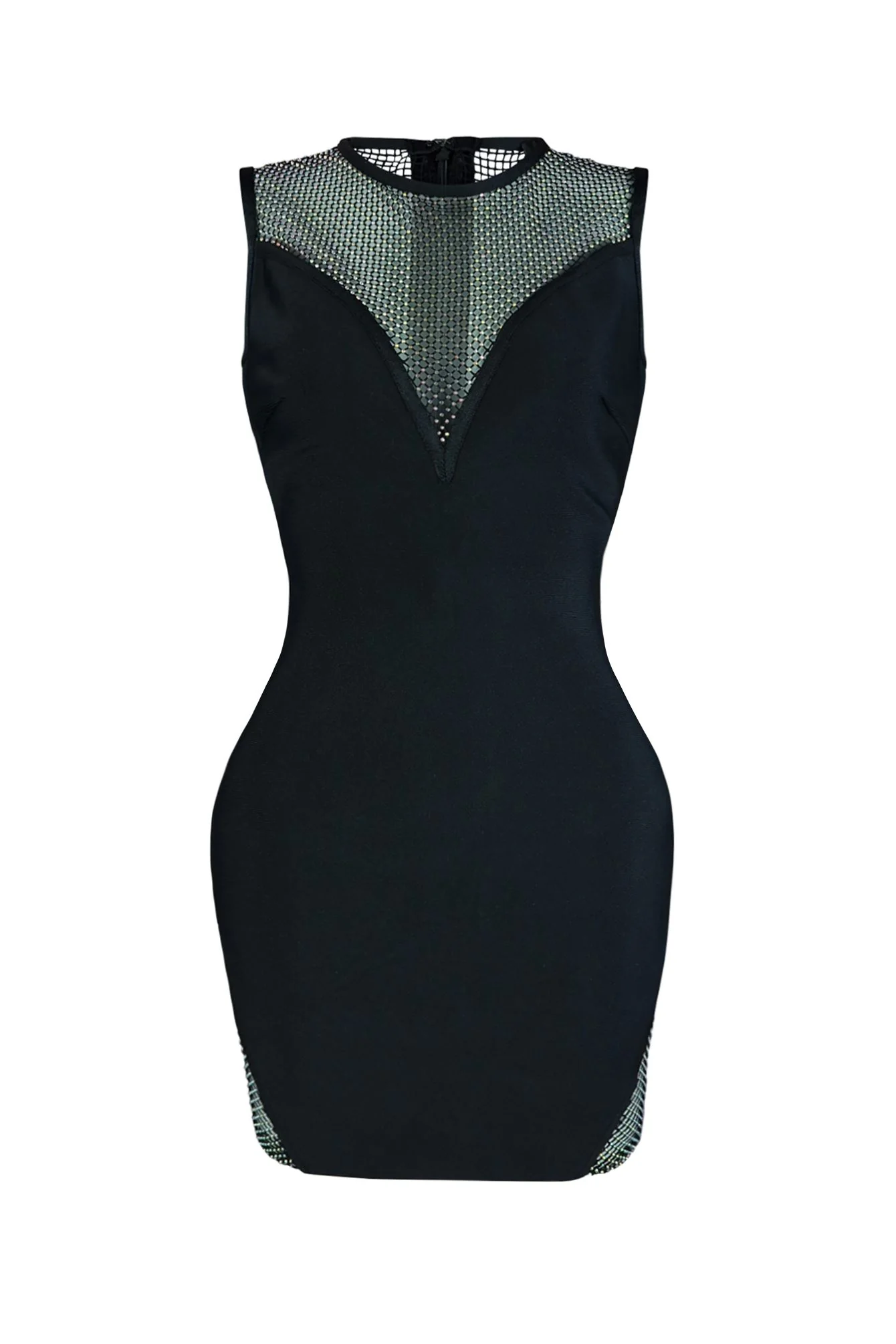 Moment Bandage Rhinestone Mini Dress - Image 3