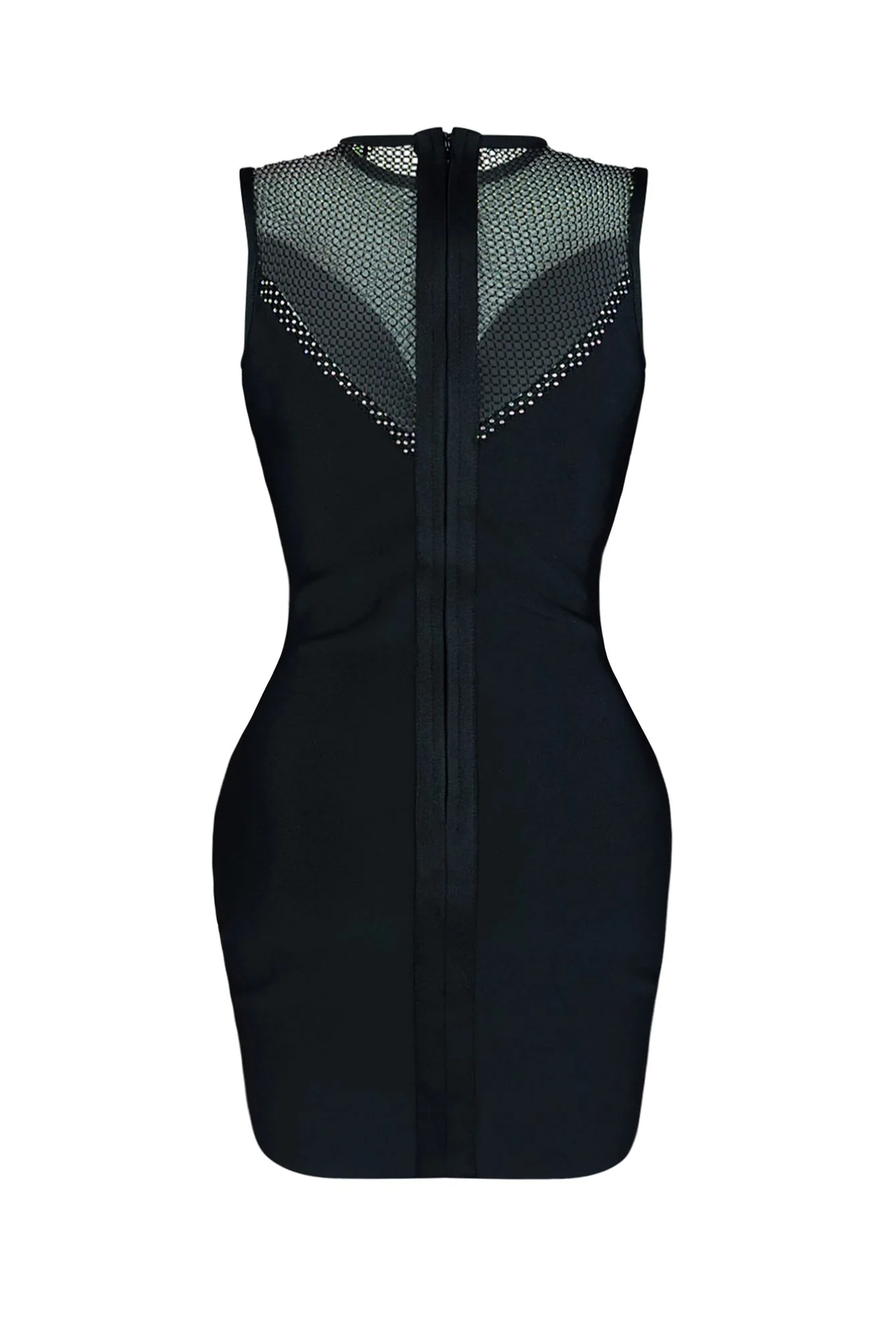 Moment Bandage Rhinestone Mini Dress - Image 4