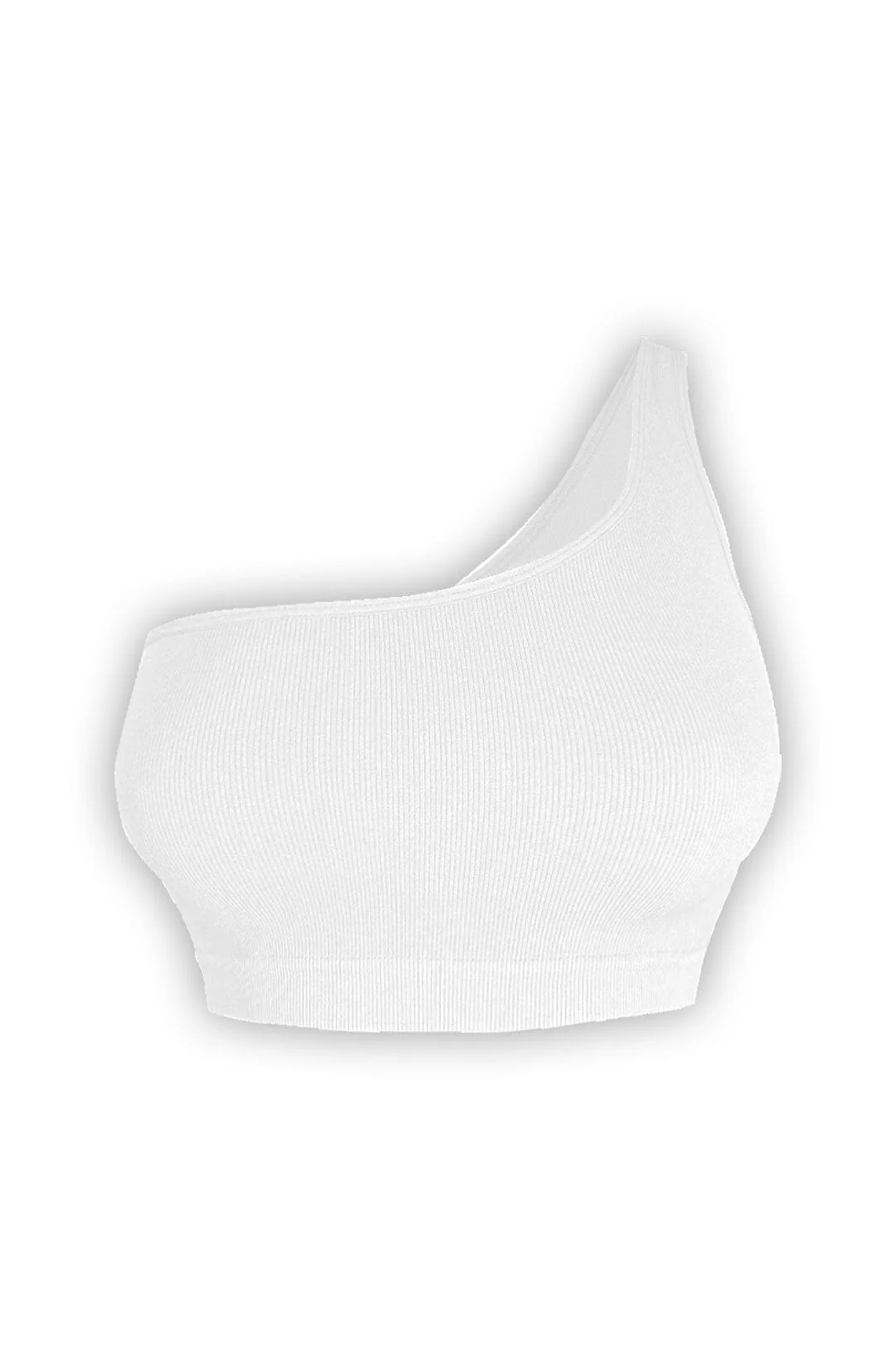Feel Free Basic One Shoulder Crop Top - Image 7