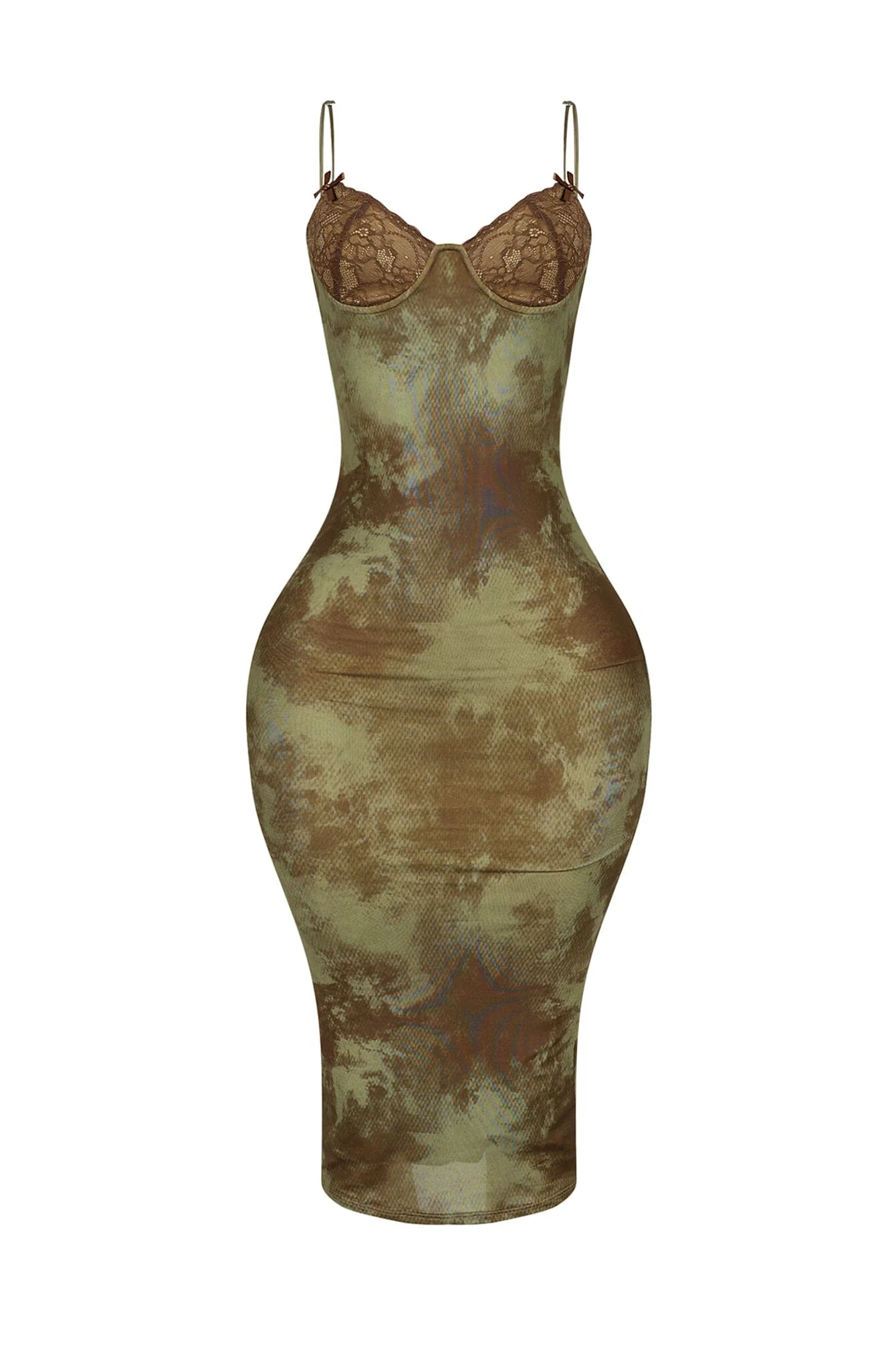 Be My Next Mesh Wire Bust Midi Dress - Image 3