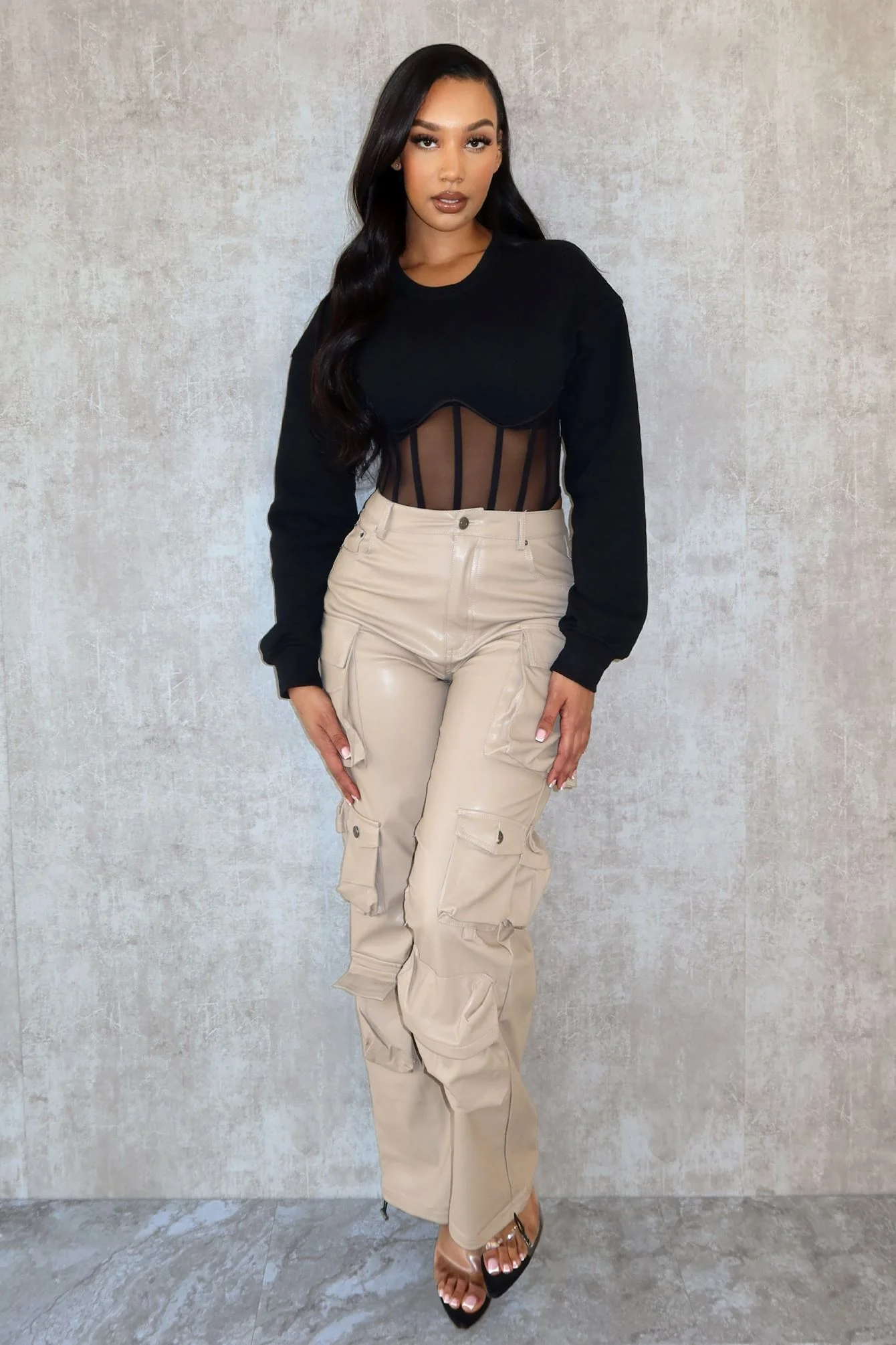 Be Your Self Corset Sweatshirt Top - Image 5
