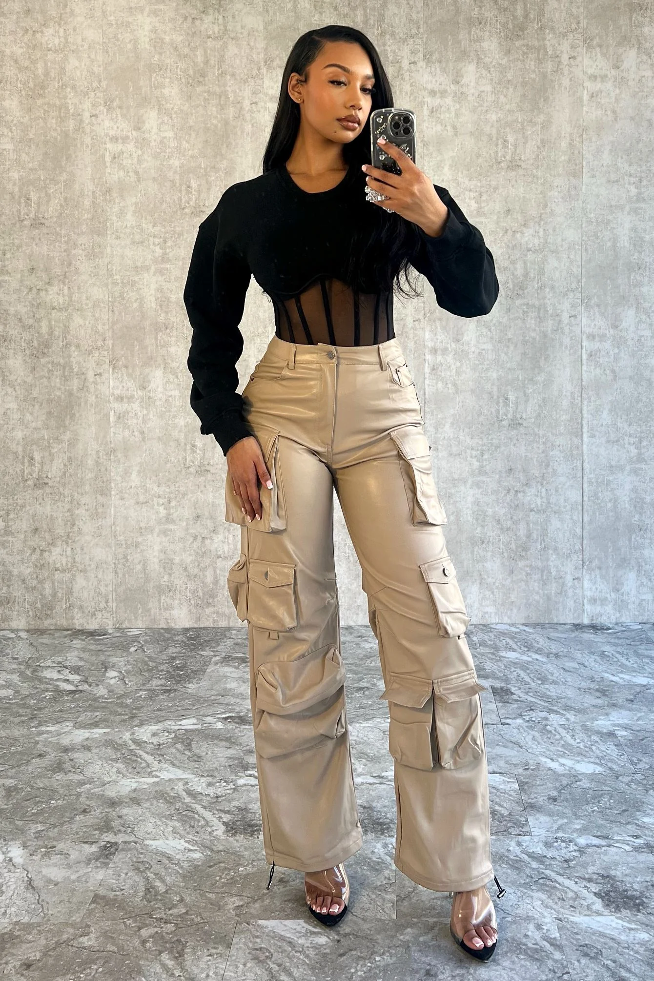 Be Your Self Corset Sweatshirt Top - Image 8
