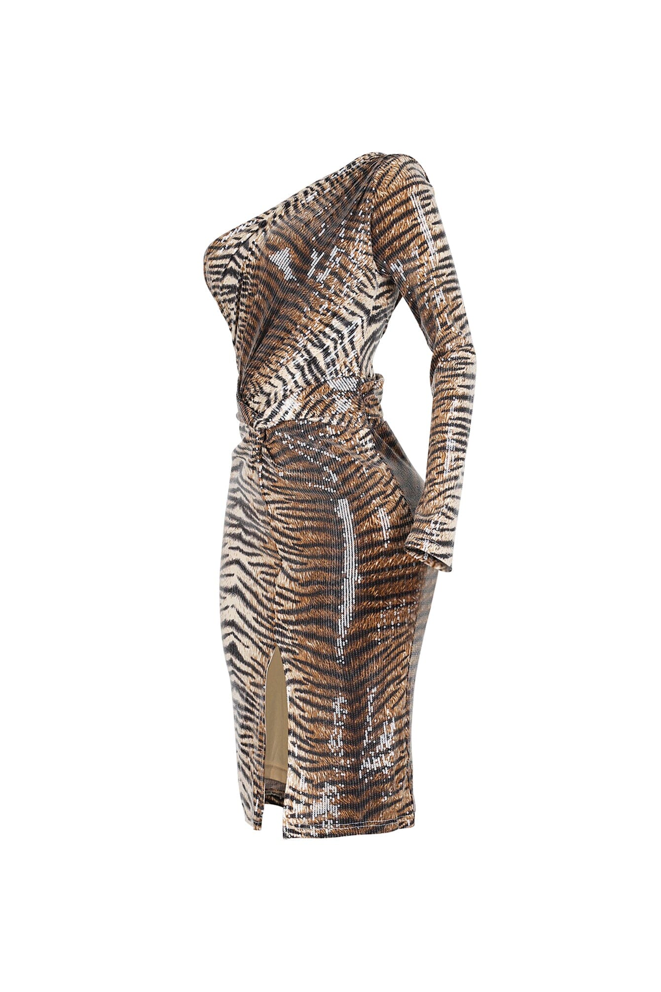 Beirut One Shoulder Midi Dress - Image 4