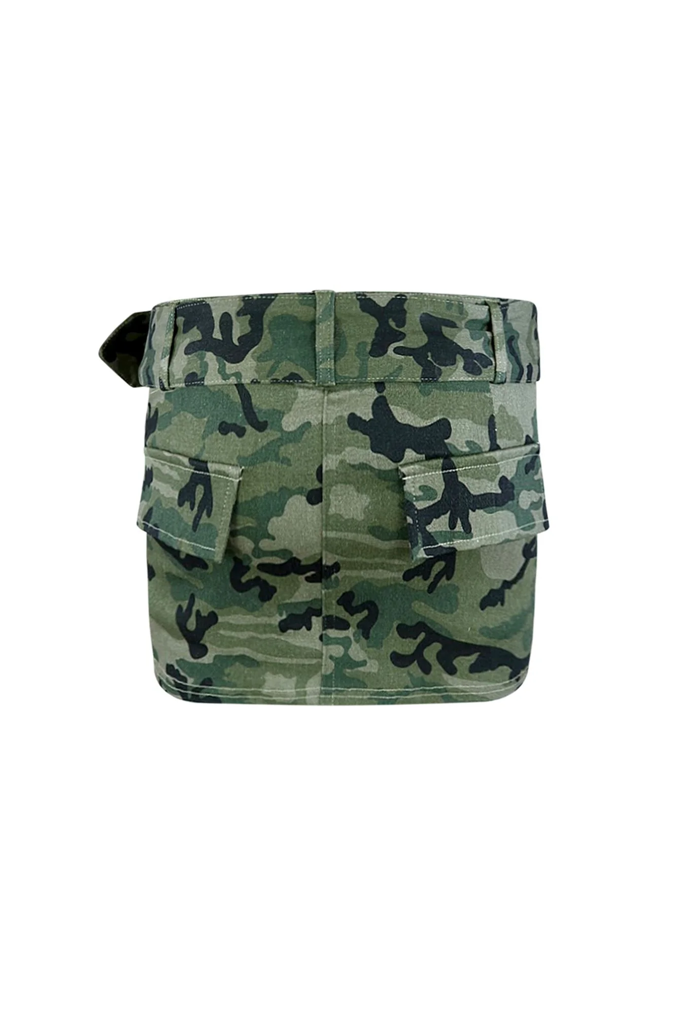 Belted For You Camo Cargo Mini Skirt - Image 4