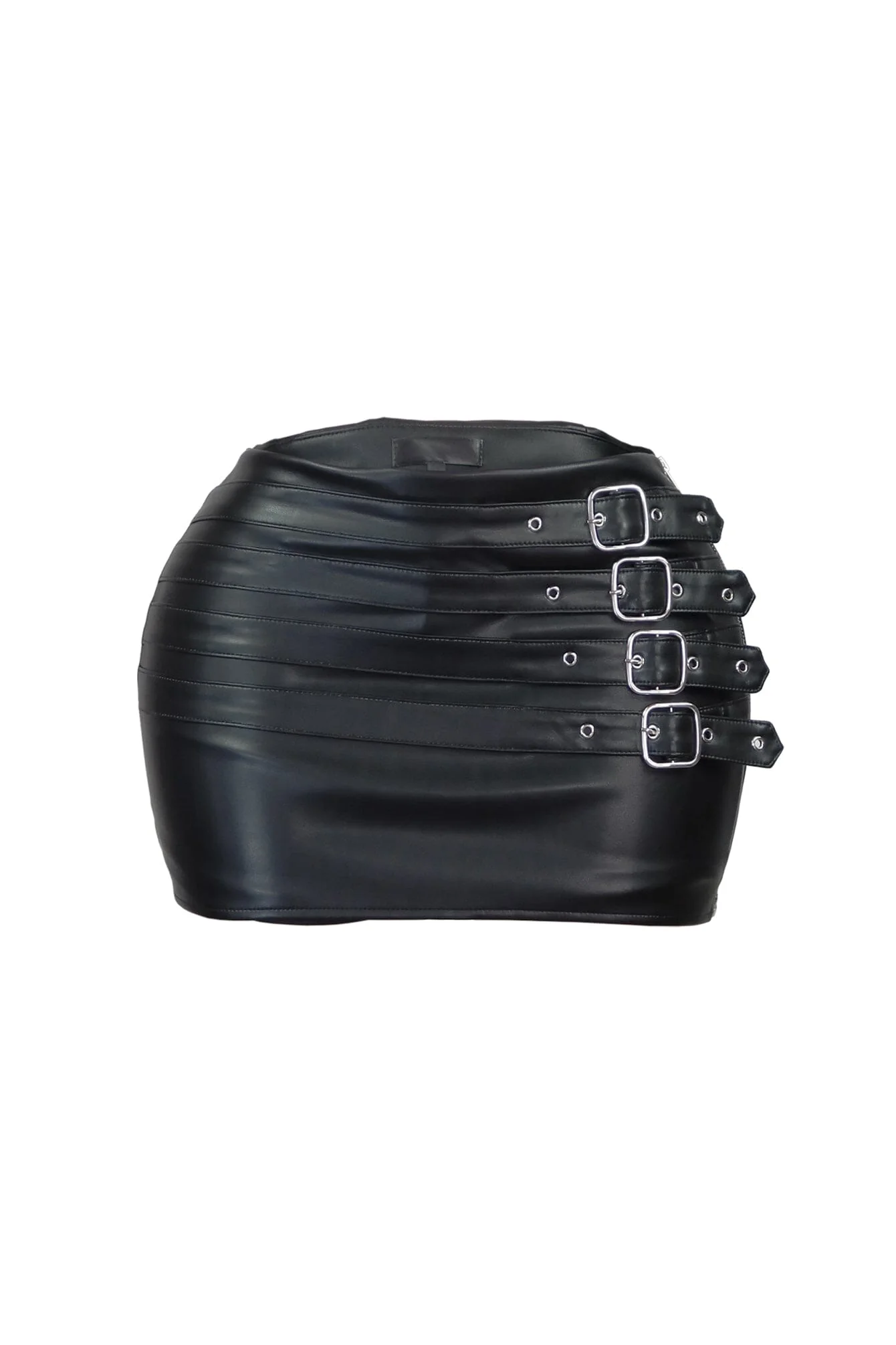 Bennet Faux Leather Mini Skirt - Image 3