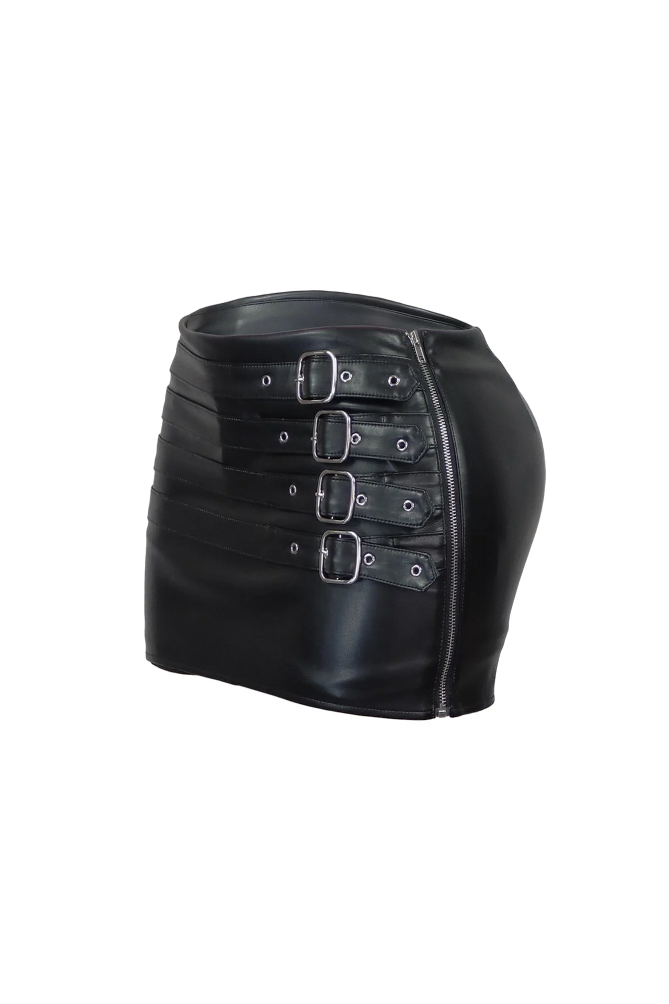 Bennet Faux Leather Mini Skirt - Image 4
